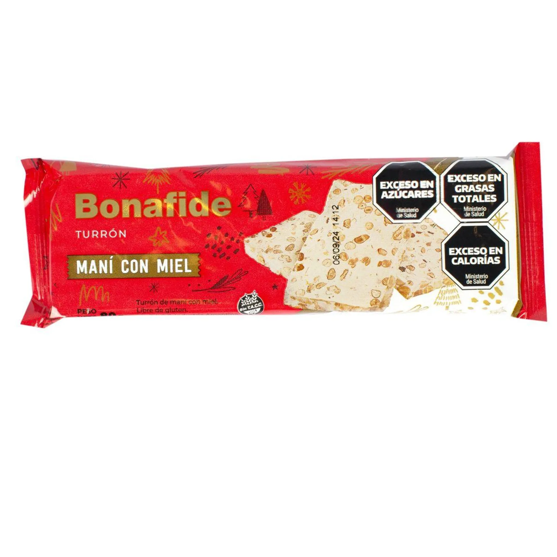 Turrón Bonafide Cremona de Maní y Miel 80G