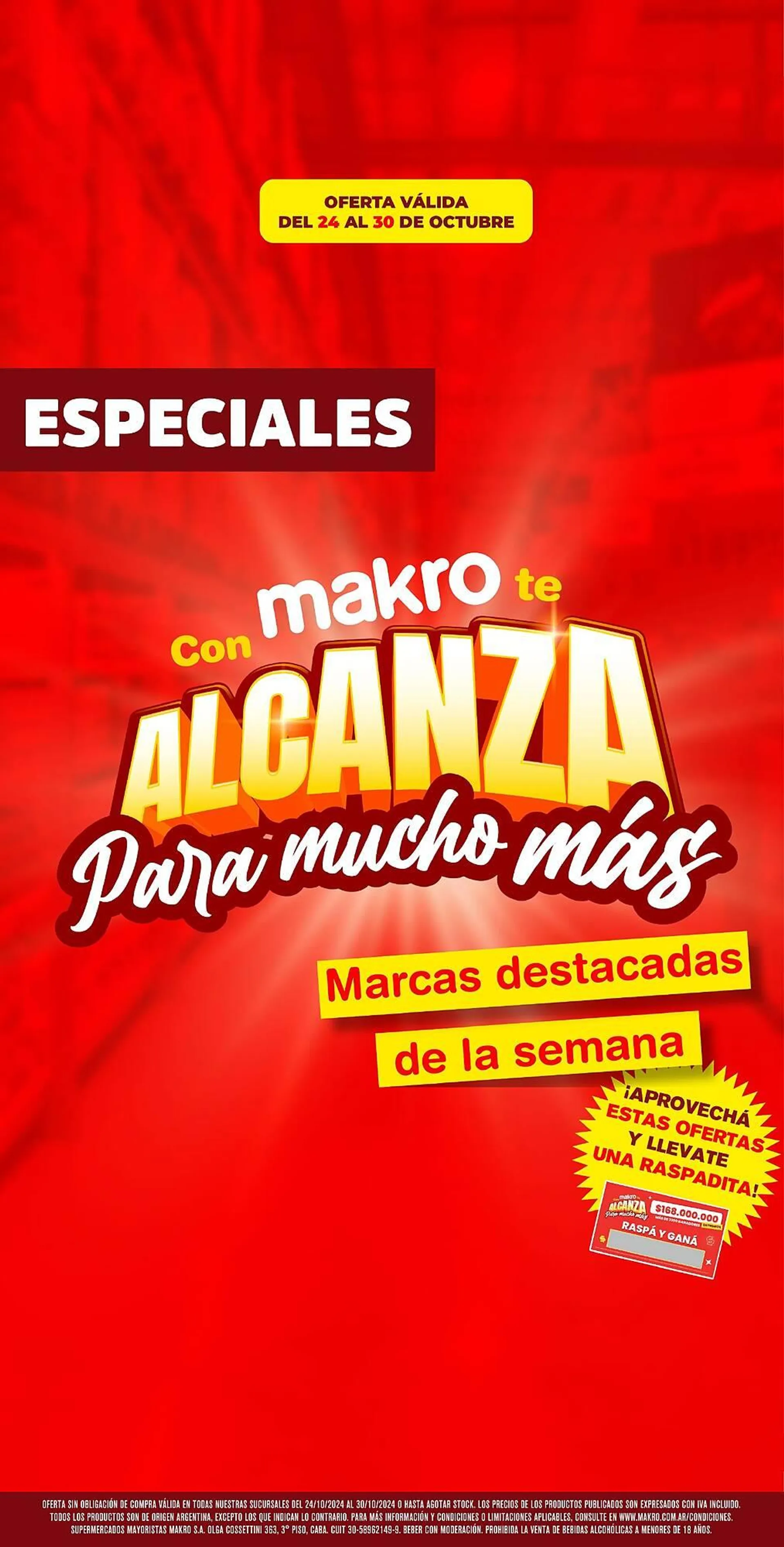 Ofertas de Catálogo Makro 24 de octubre al 30 de octubre 2024 - Página 1 del catálogo