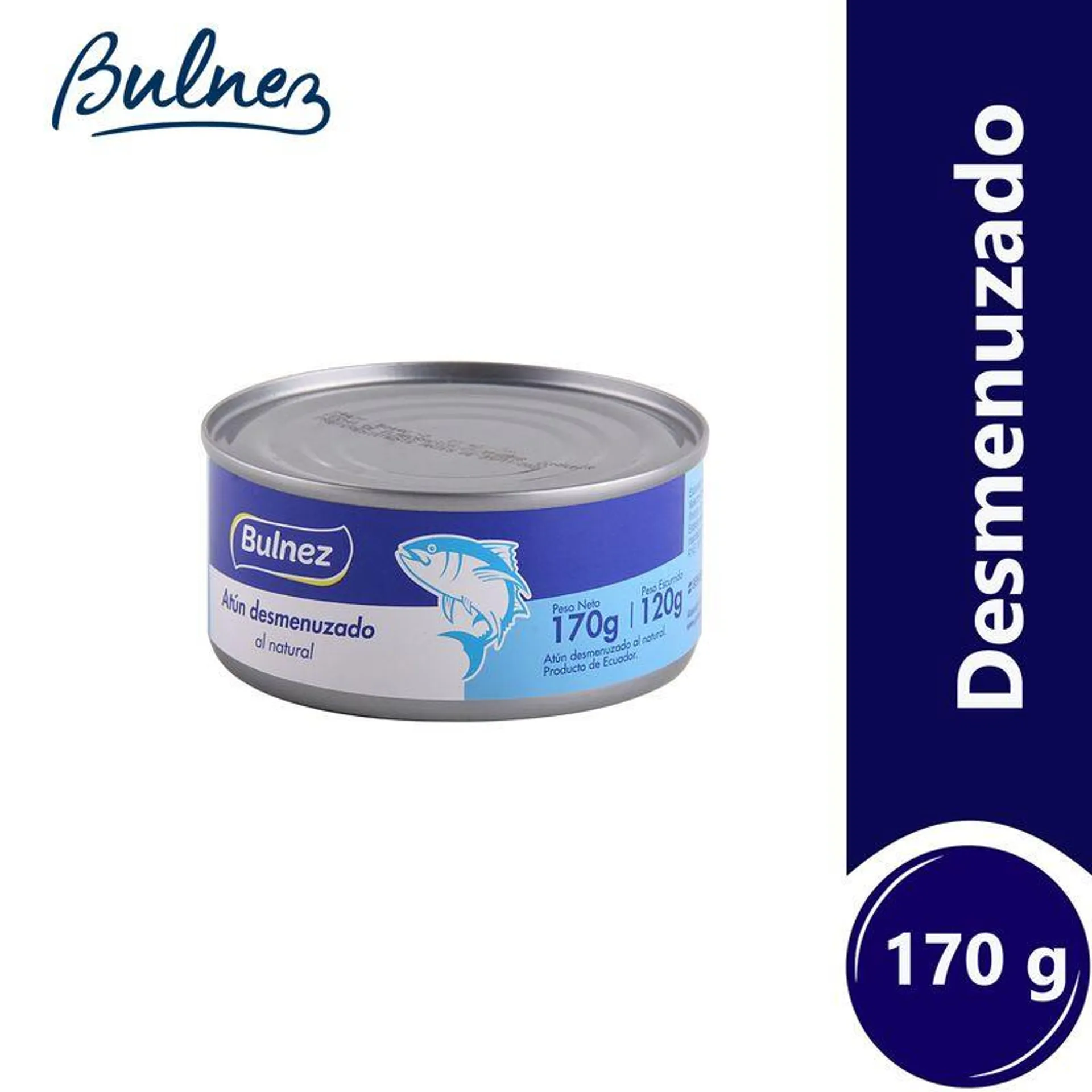 Atún desmenuzado Bulnez al natural 170 g.