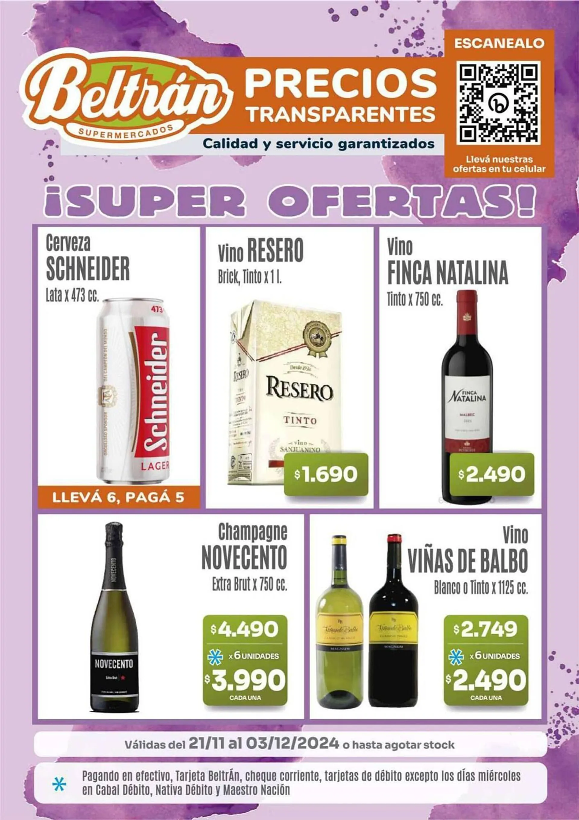 Ofertas de Catálogo Unico Supermercados 21 de noviembre al 3 de diciembre 2024 - Página 1 del catálogo