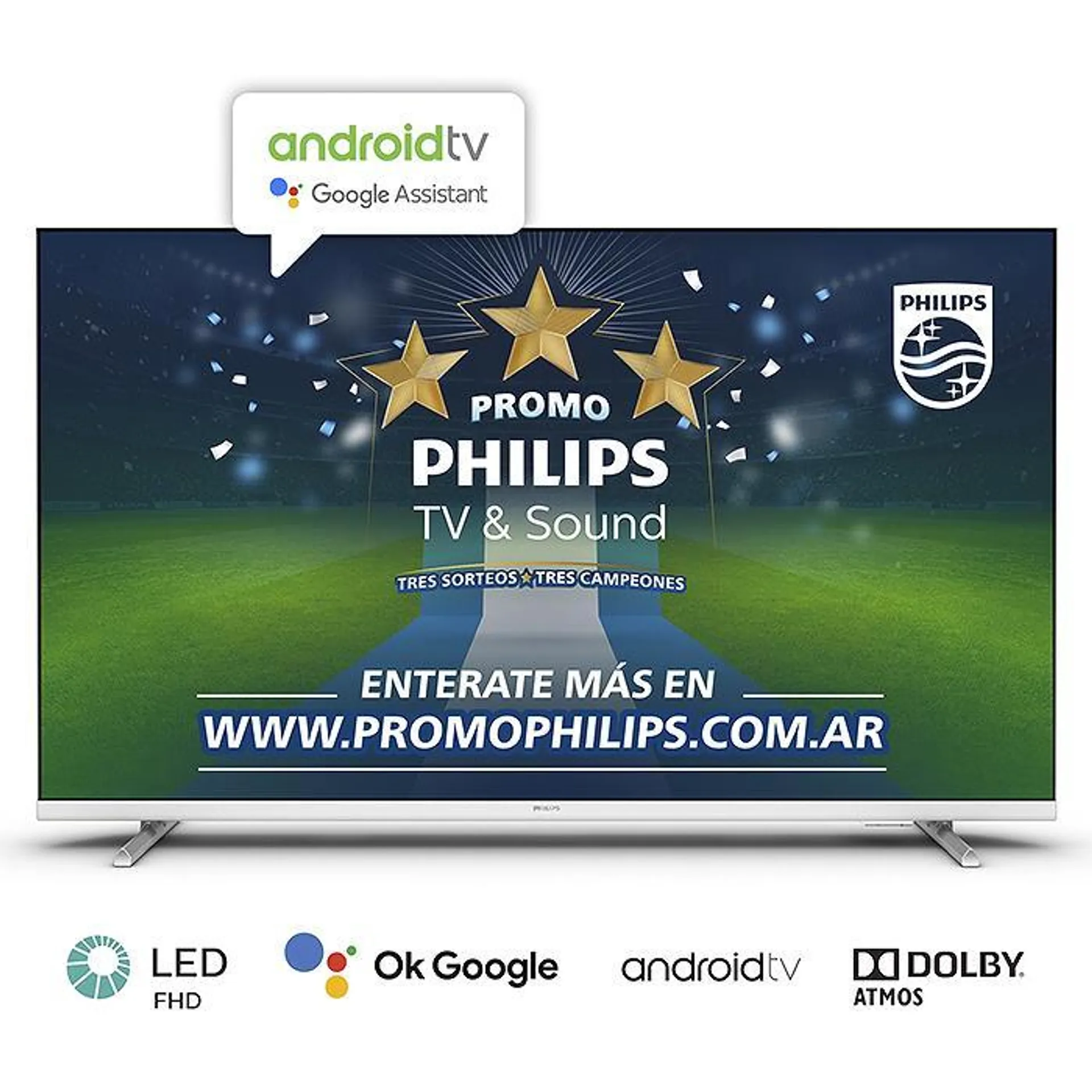 Smart Tv Philips 32" PHD6927/77 HD Android Tv