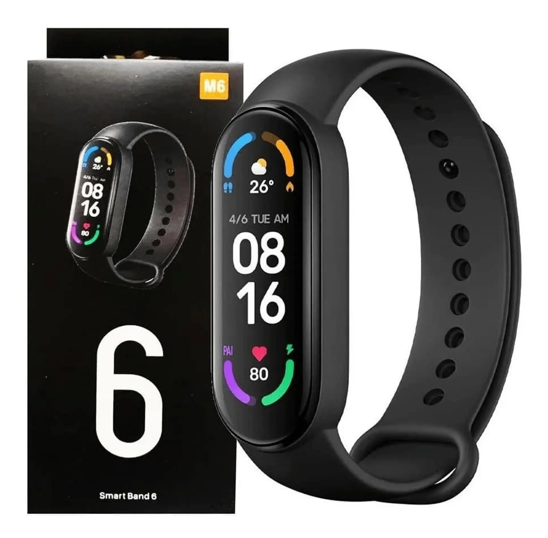 Smartwach Fitband Qisur M6 Pro Negro