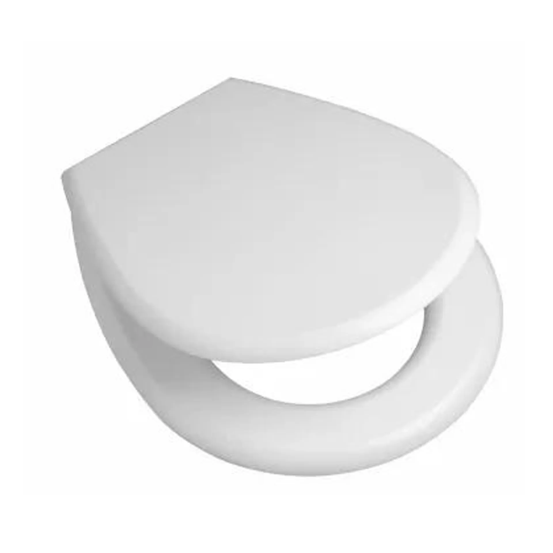 Tapa y asiento para inodoro de plástico blanco