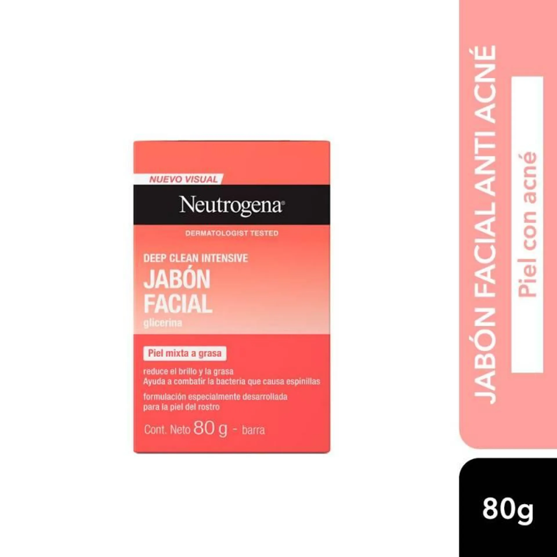 Jabón Facial Neutrogena Limpieza Profunda x 80 g.