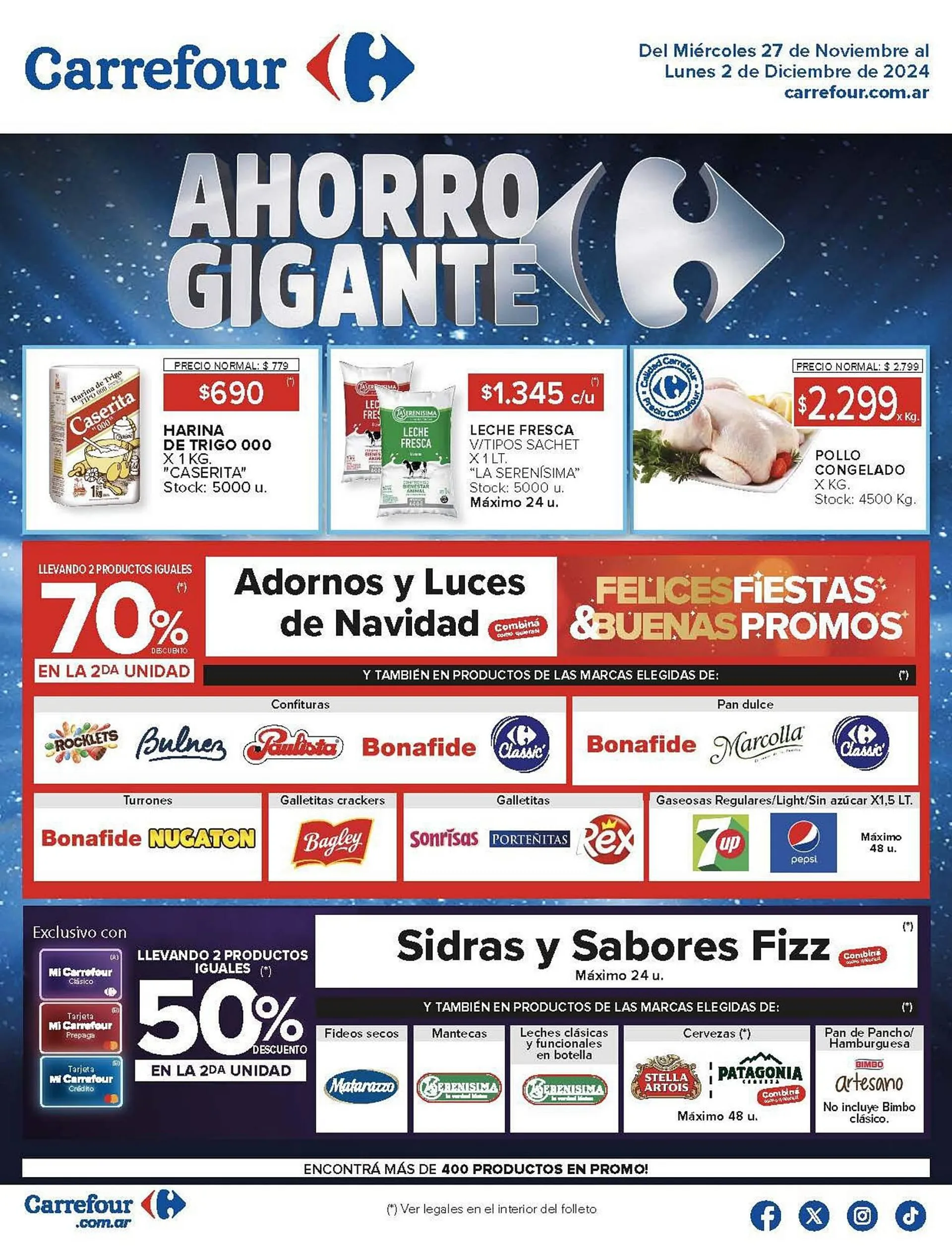 Ofertas de Catálogo Carrefour 27 de noviembre al 2 de diciembre 2024 - Página 1 del catálogo