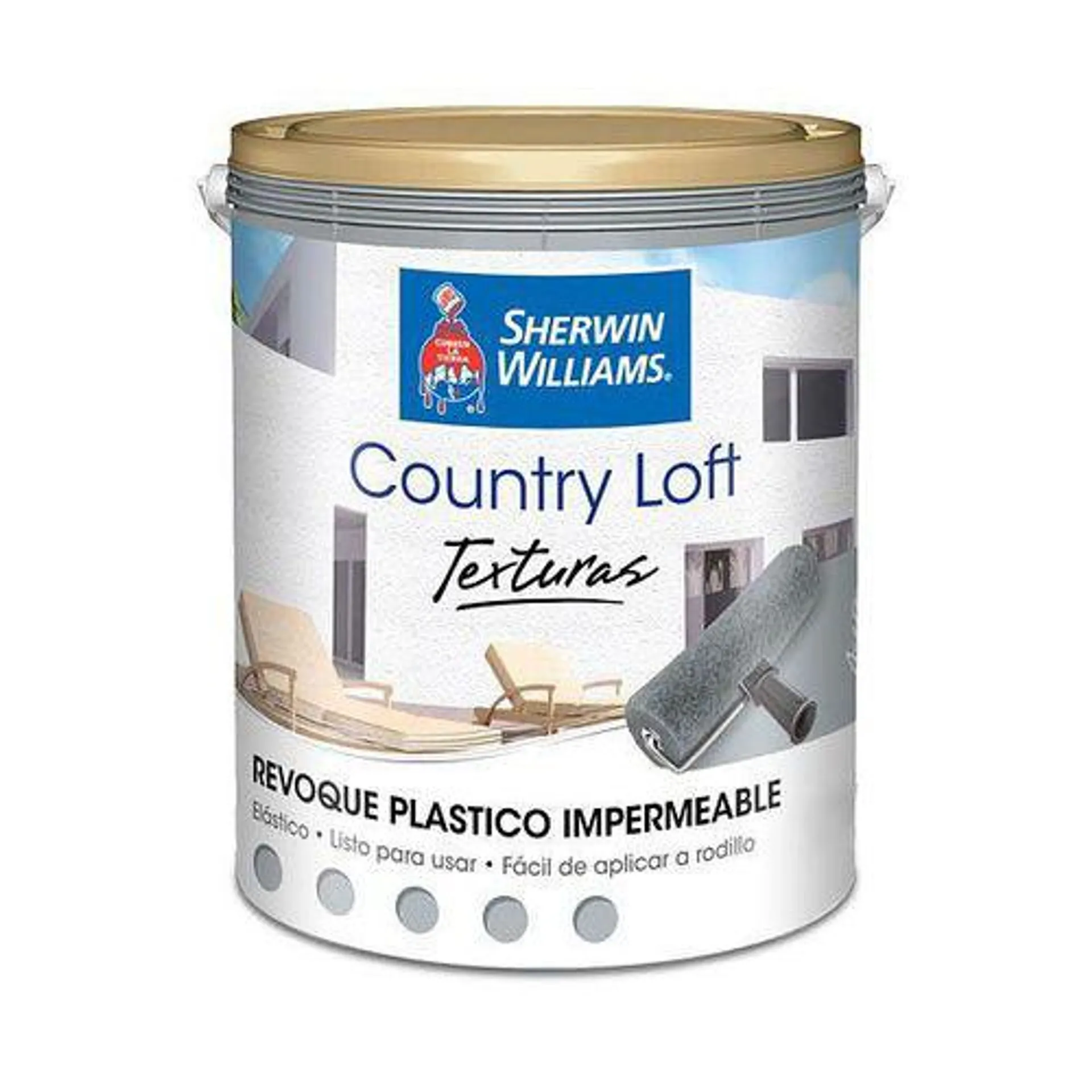 Revestimiento Texturado Country Loft Sherwin Williams Acero 25Kg