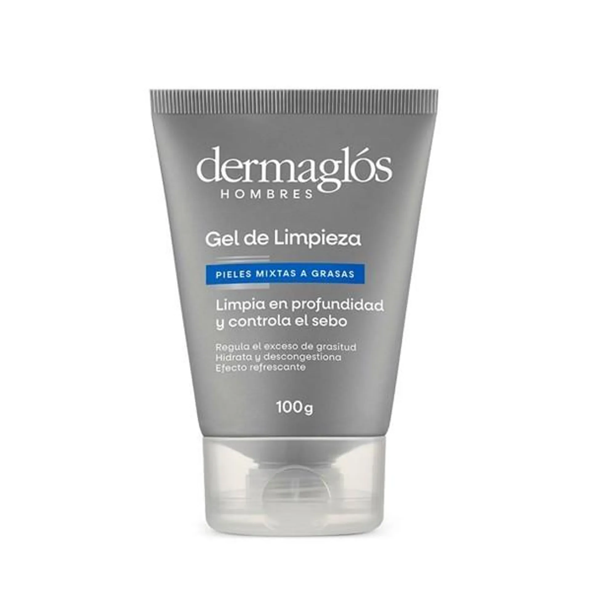 Gel de Limpieza Facial Dermaglós Hombres Pieles Mixtas a Grasas x 100 ml