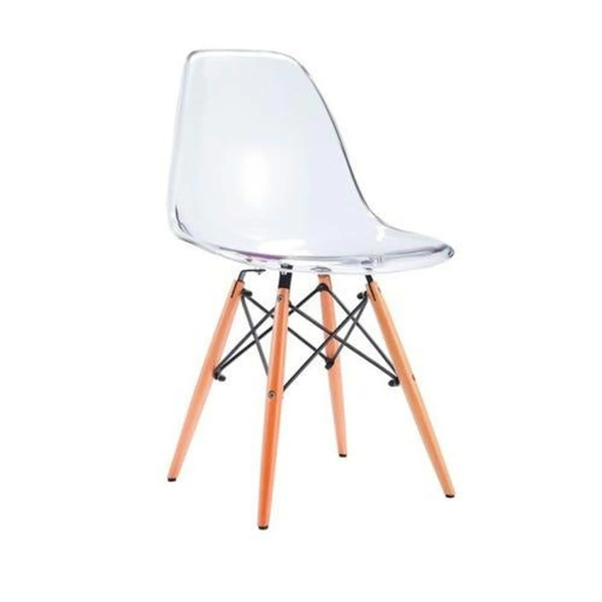 Silla Eames ideal comedor living transparente