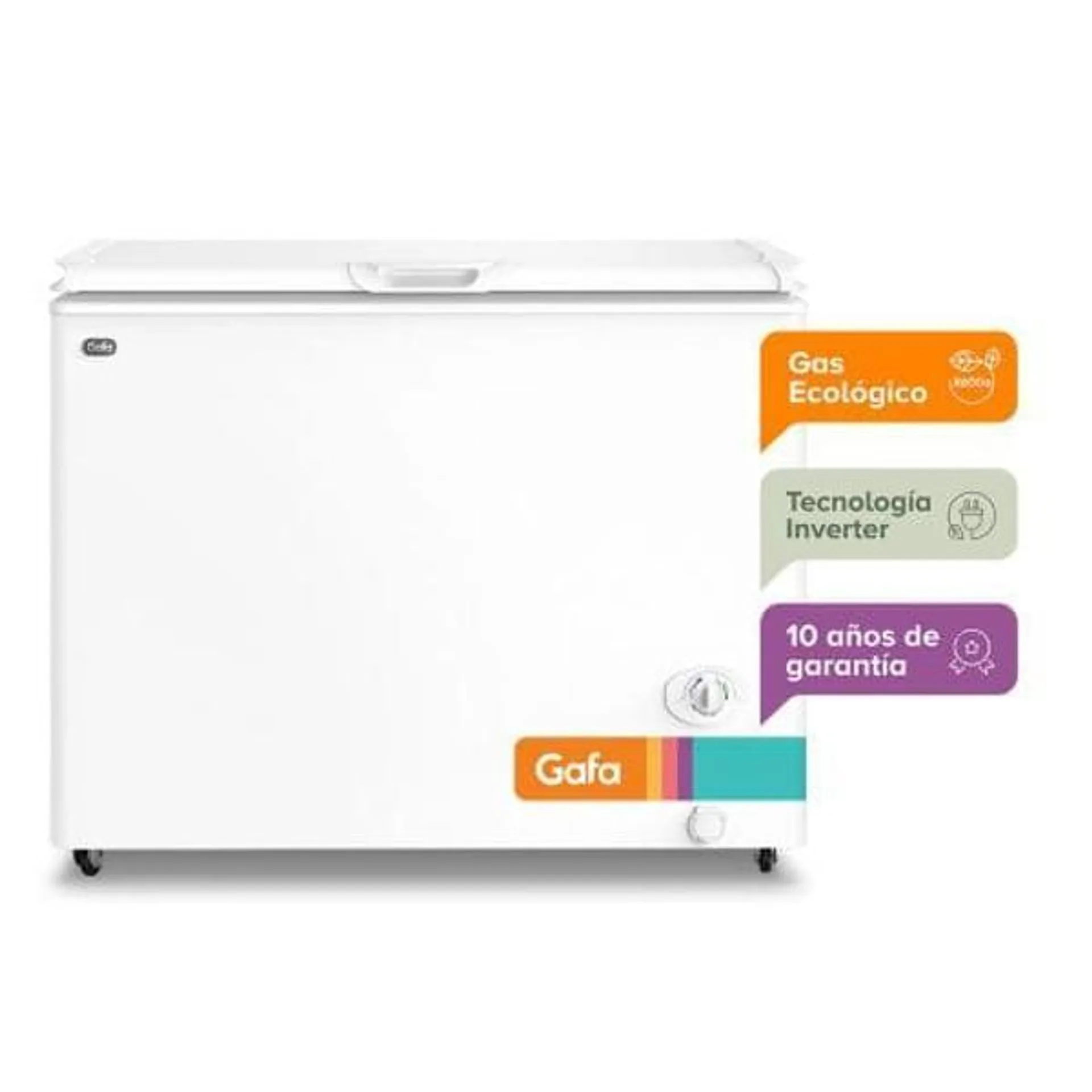 Freezer Horizontal Gafa FGHI300B-L 280 Litros Blanco Inverter