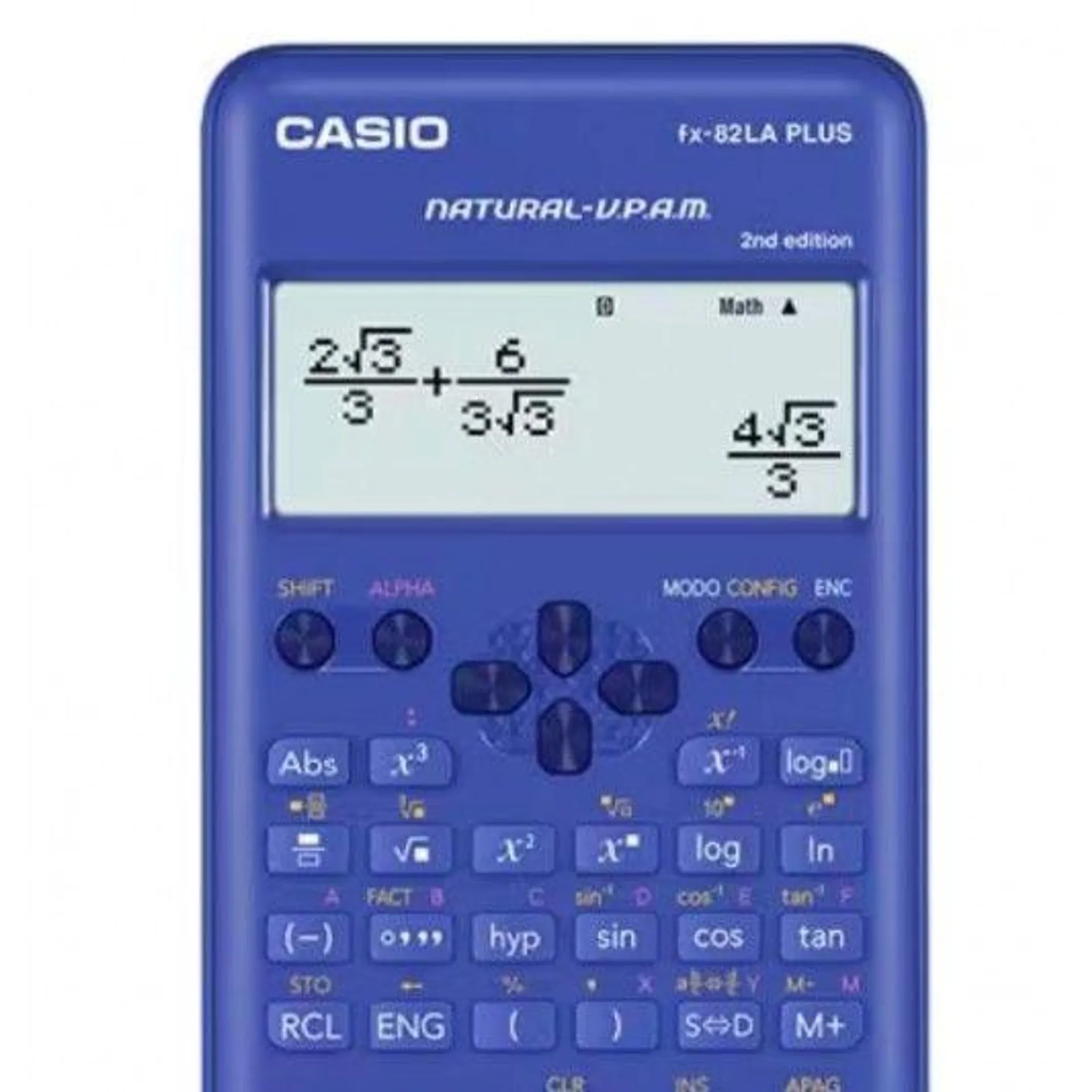 CASIO CALCULADORA FX-82 LAPLUS-BU-2 AZUL CIENTIFICA 252 FUNCIONES