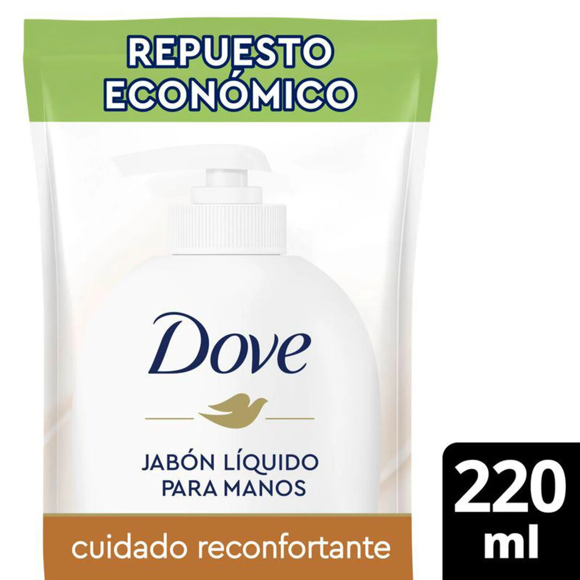 Jabón Liquido para manos DOVE Cuidado Reconfortante 220 ml Refill