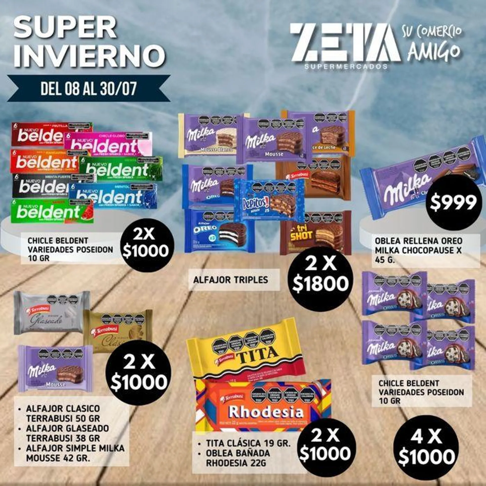 Ofertas Supermercados Zeta al 30 de Julio - 2