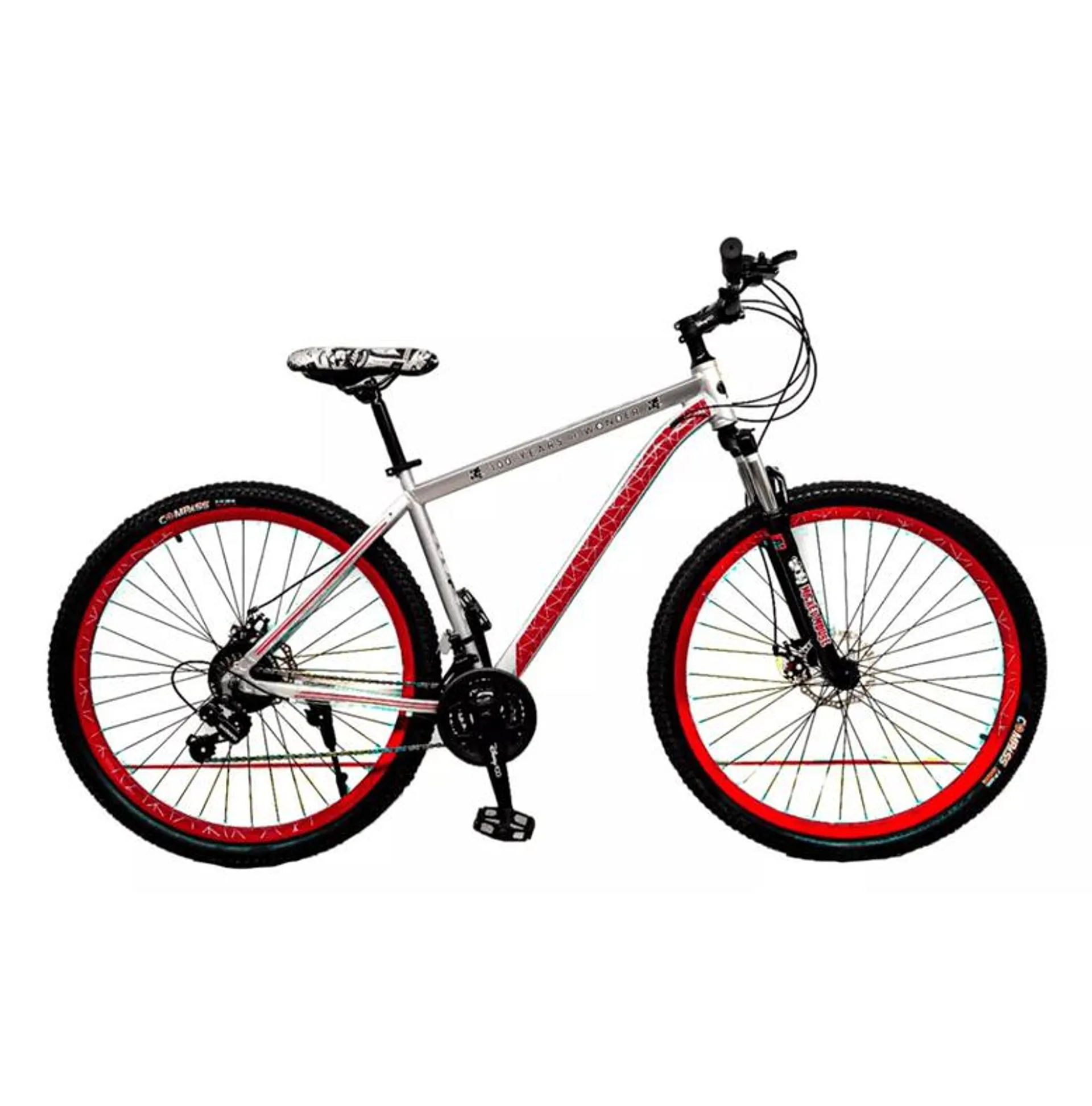 Bicicleta Mountain Bike Rodado 29- Mickey Gris y Rojo