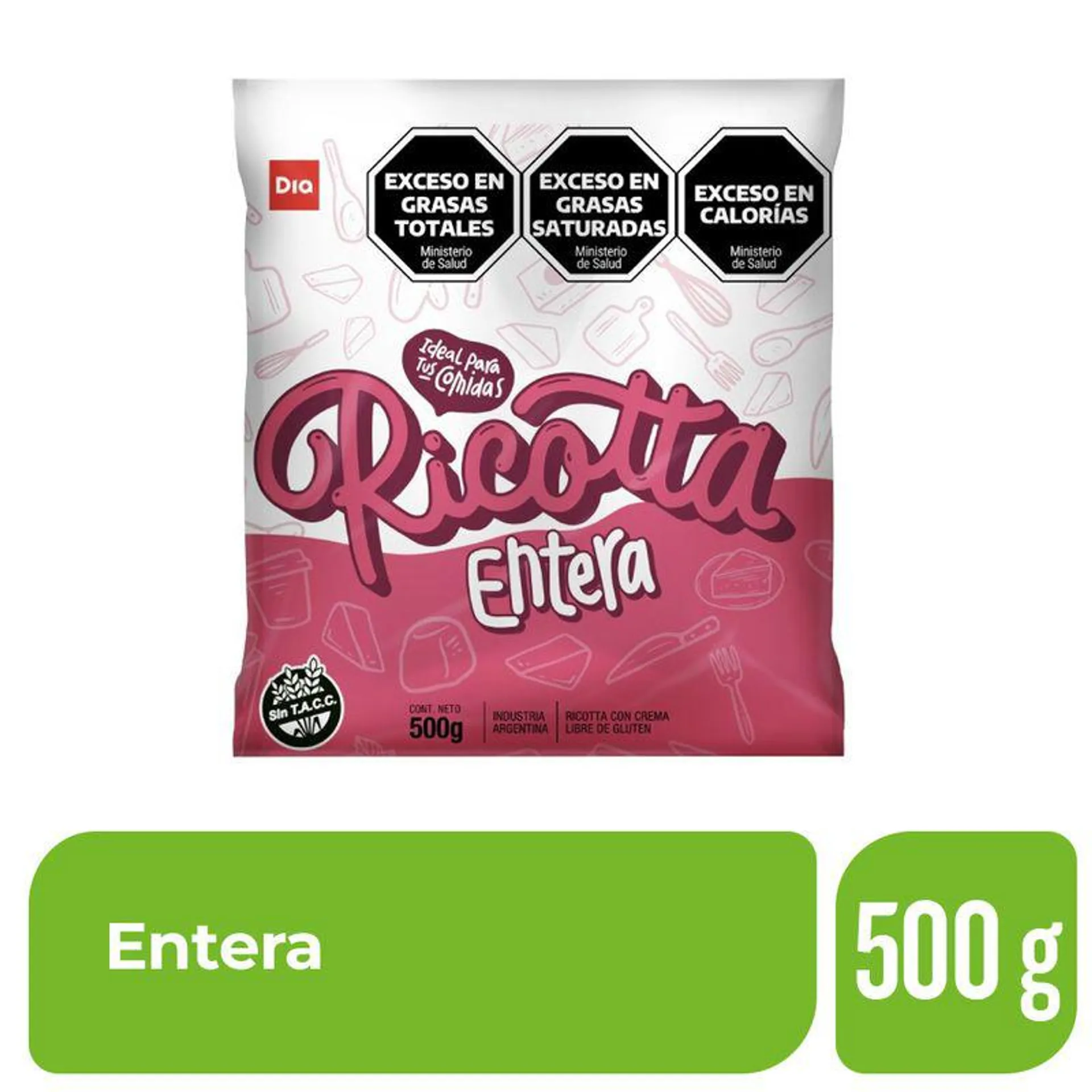 Ricotta DIA Entera 500 Gr.