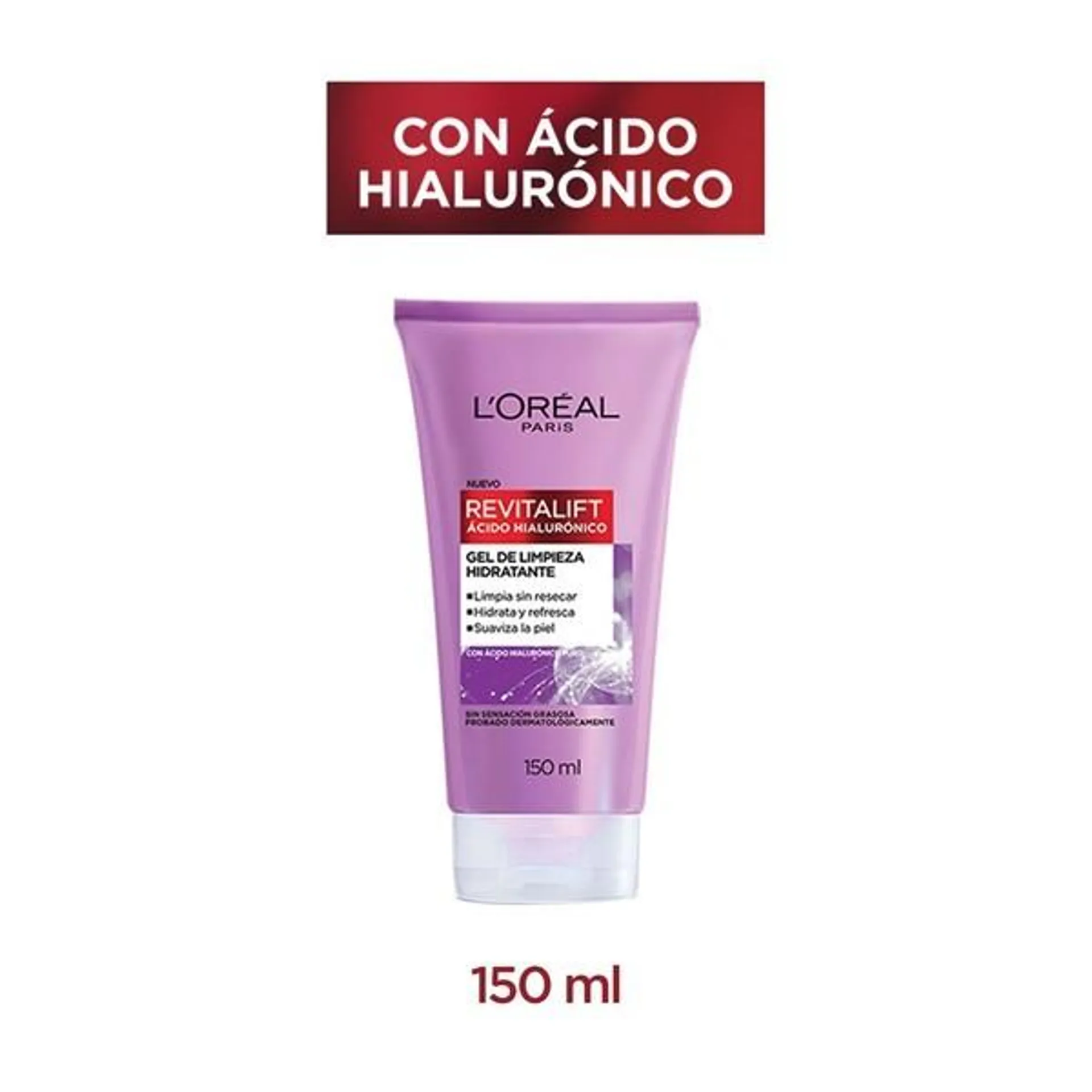 Loreal Gel de Limpieza Dermo Expert Revitalift Acd Hialurónico 150 ml