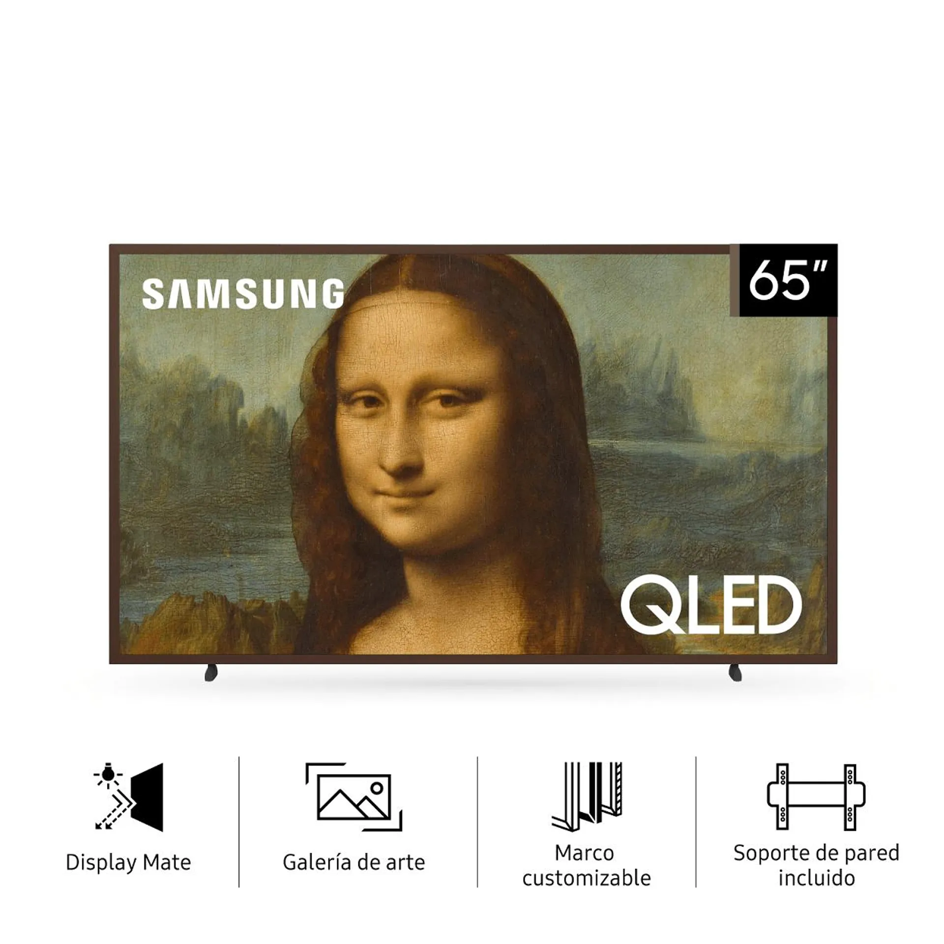 Smart Led TV QLED 4K 65" Samsung QN65LS03BAGCZB M Nogal