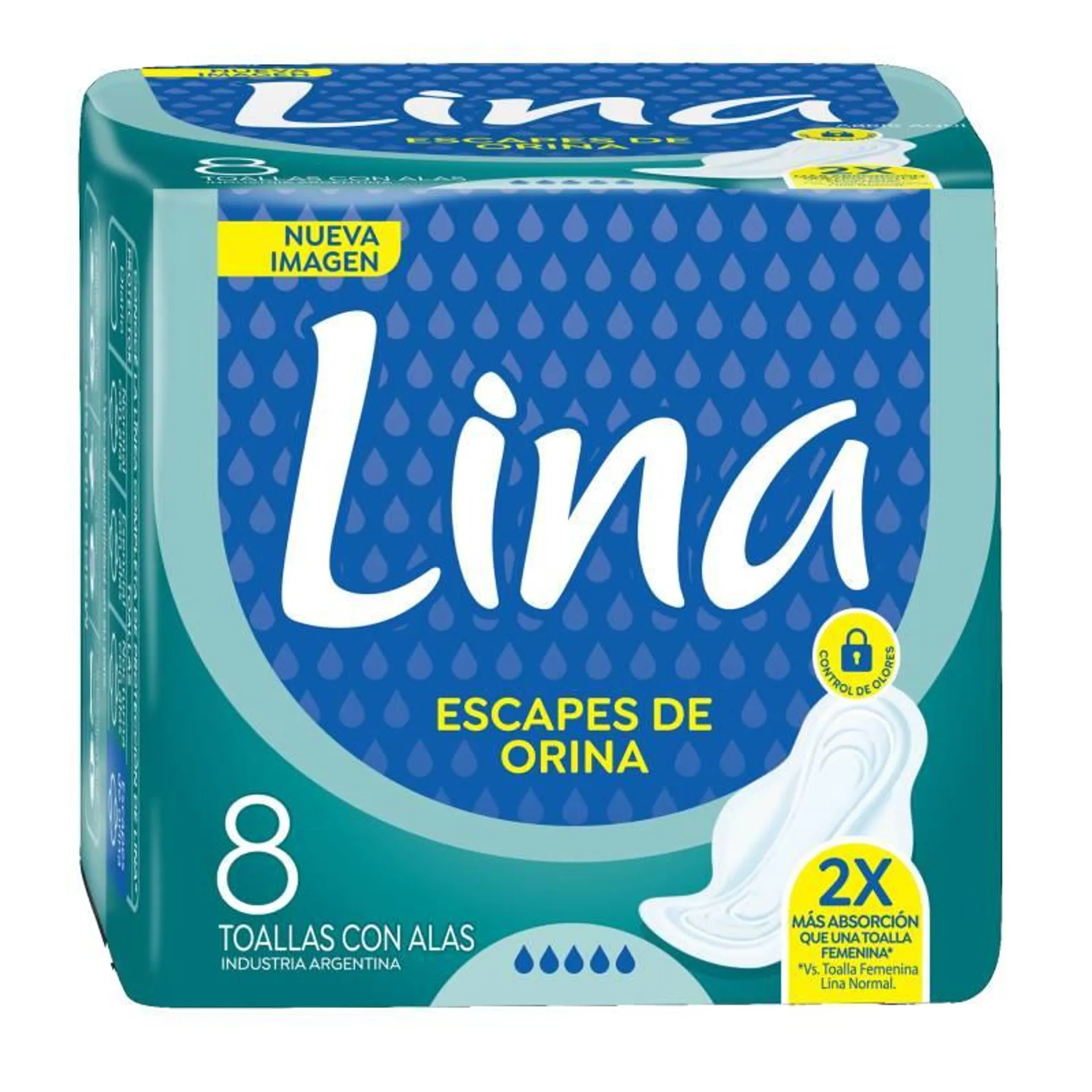 Toalla Incontinencia con Alas Lina x 8 Un.