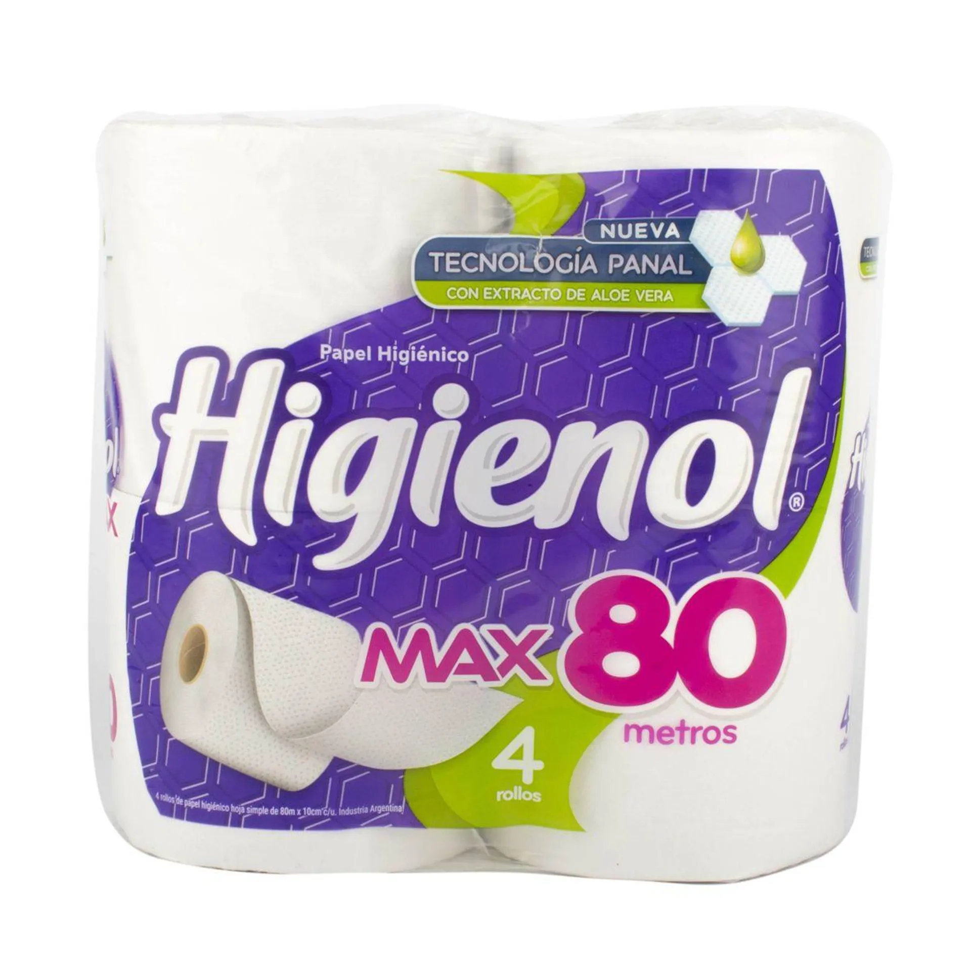 Papel Higiénico Higienol Max Aloe 80mt 4