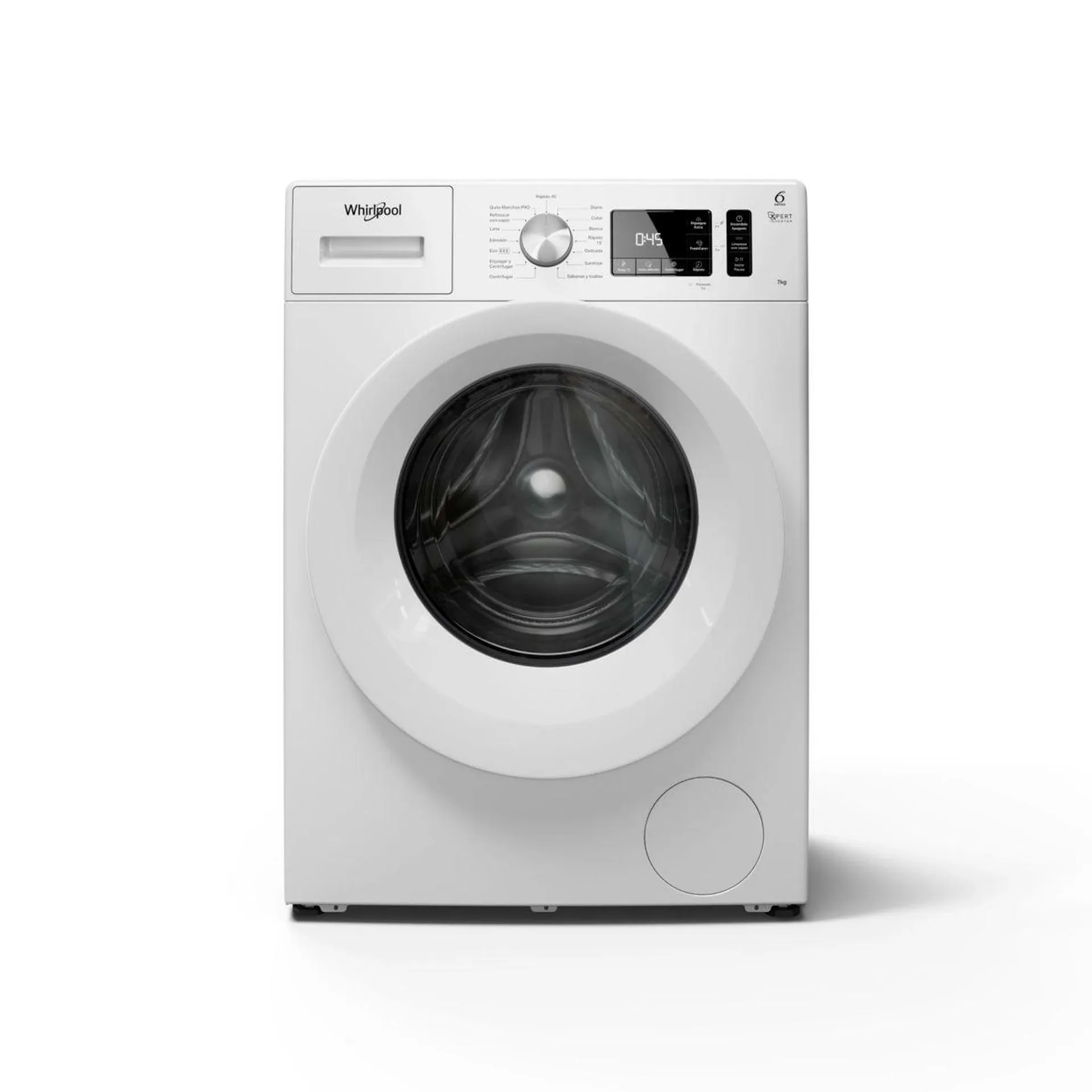 Lavarropas Whirlpool 7Kg Wnq70Ab Inv 1200Rpm 15Prog Blanco