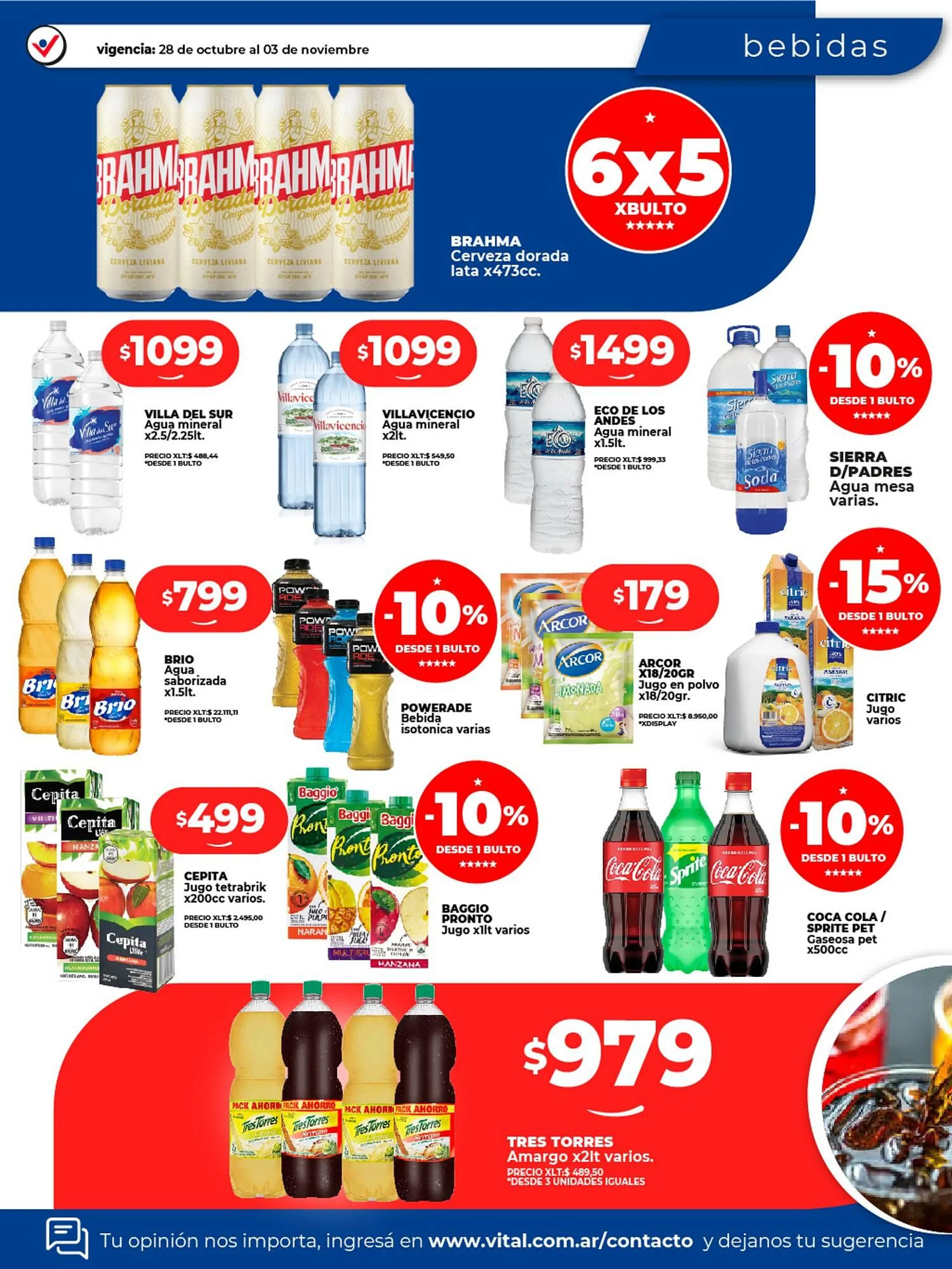 Ofertas de Catálogo Supermayorista Vital 28 de octubre al 3 de noviembre 2024 - Página 13 del catálogo