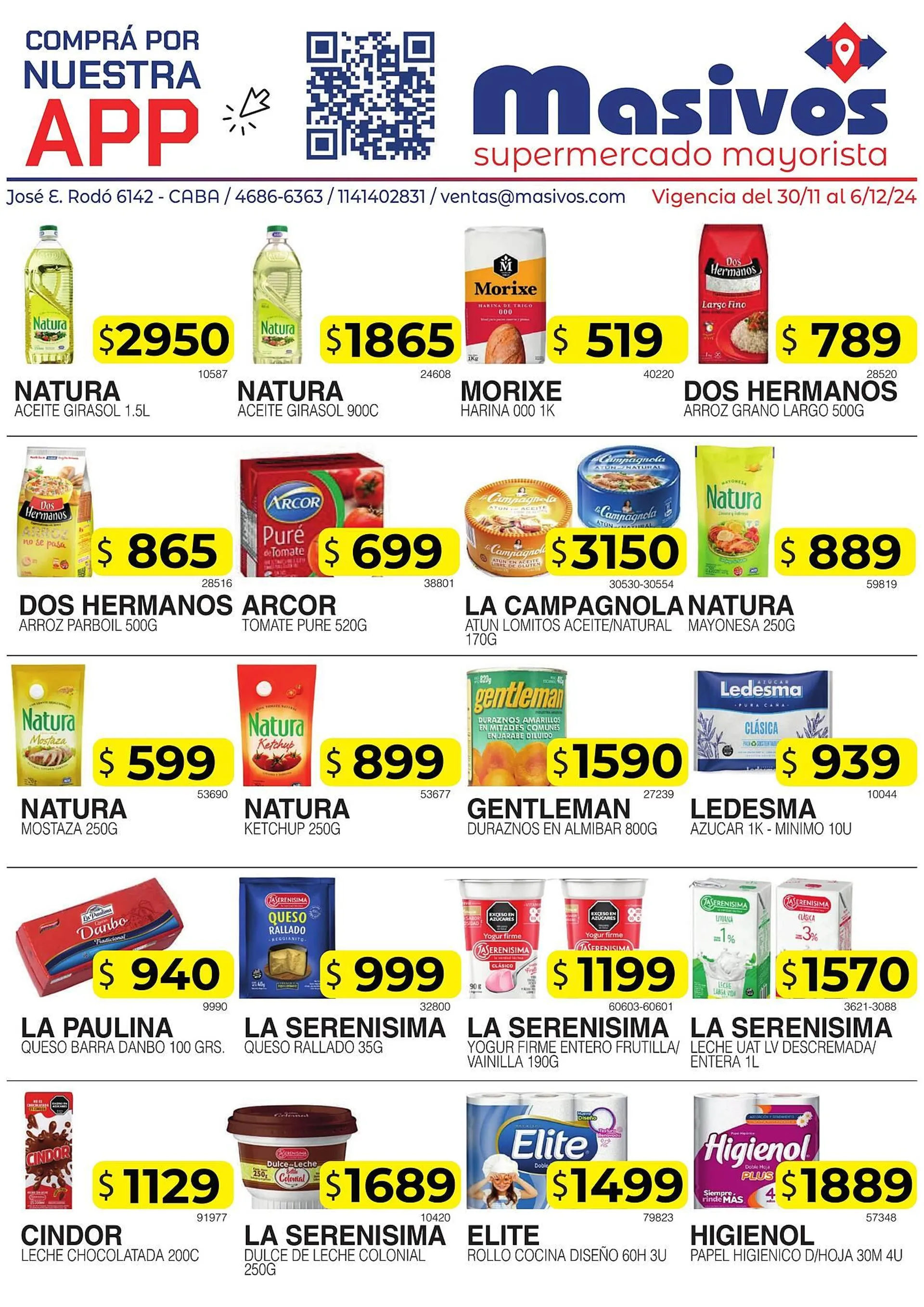 Ofertas de Catálogo Masivos 30 de noviembre al 6 de diciembre 2024 - Página 1 del catálogo