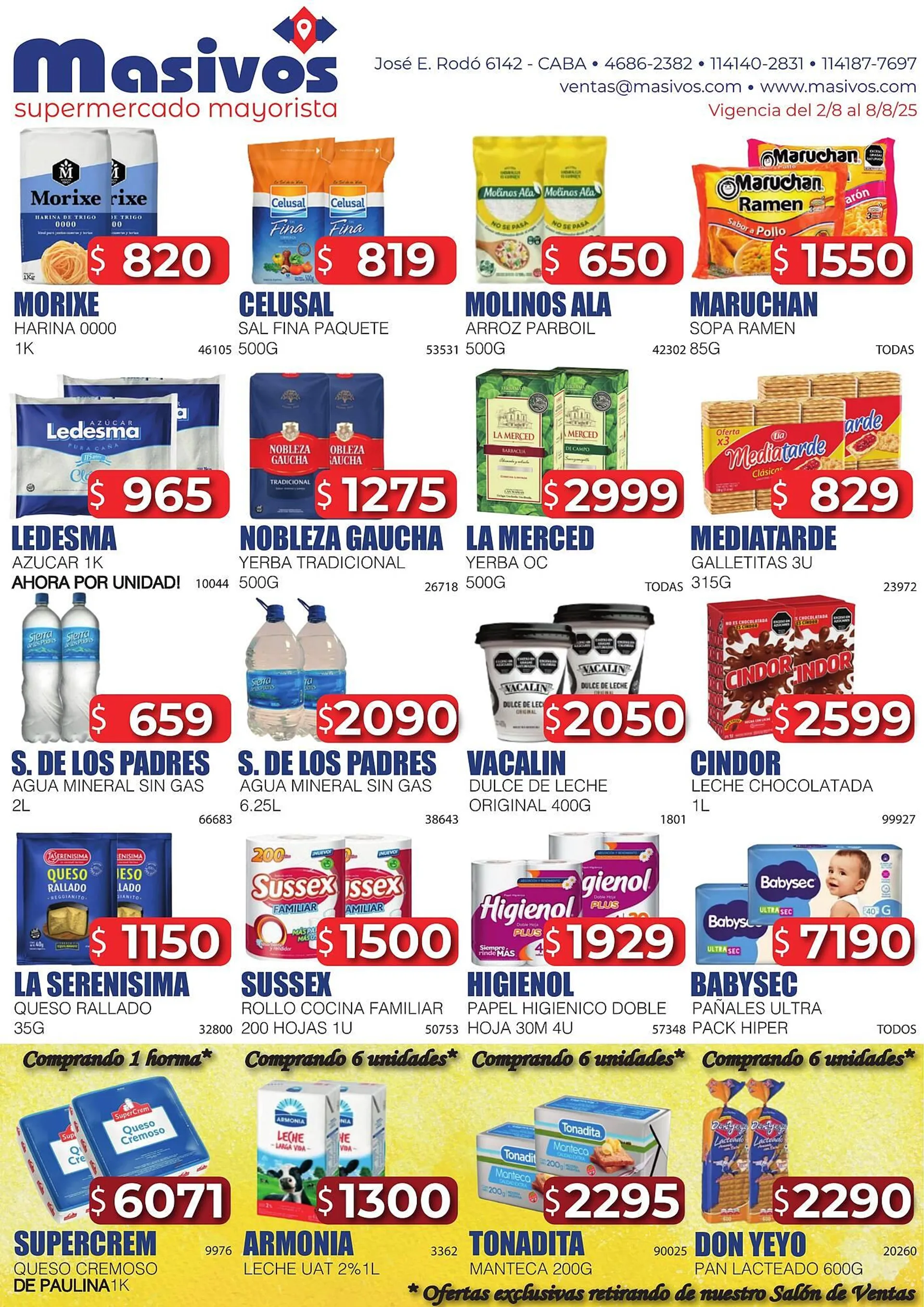 Catálogo Masivos - 1