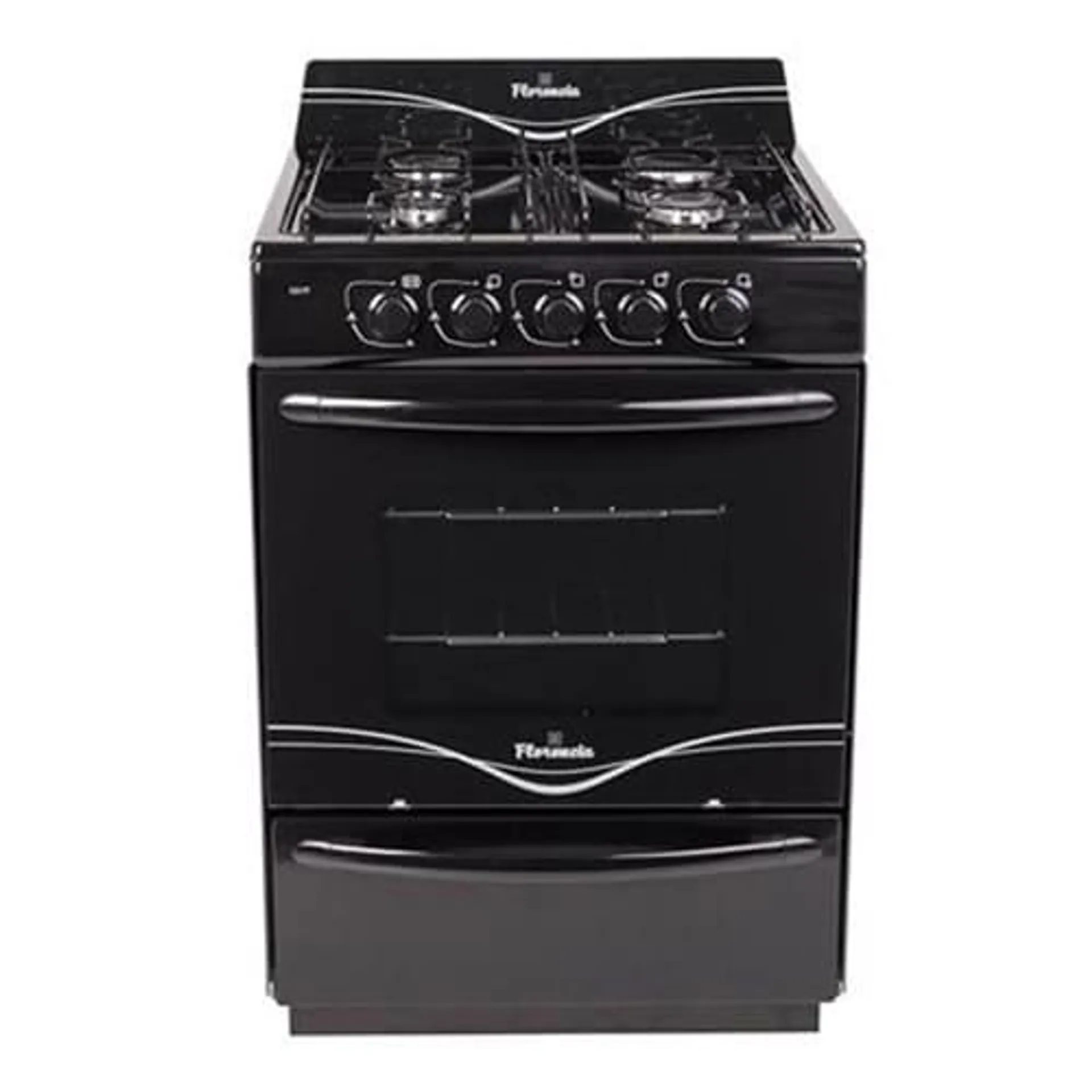 Cocina Singer 5517 F 56Cm Negra Multigas Facil Limpieza