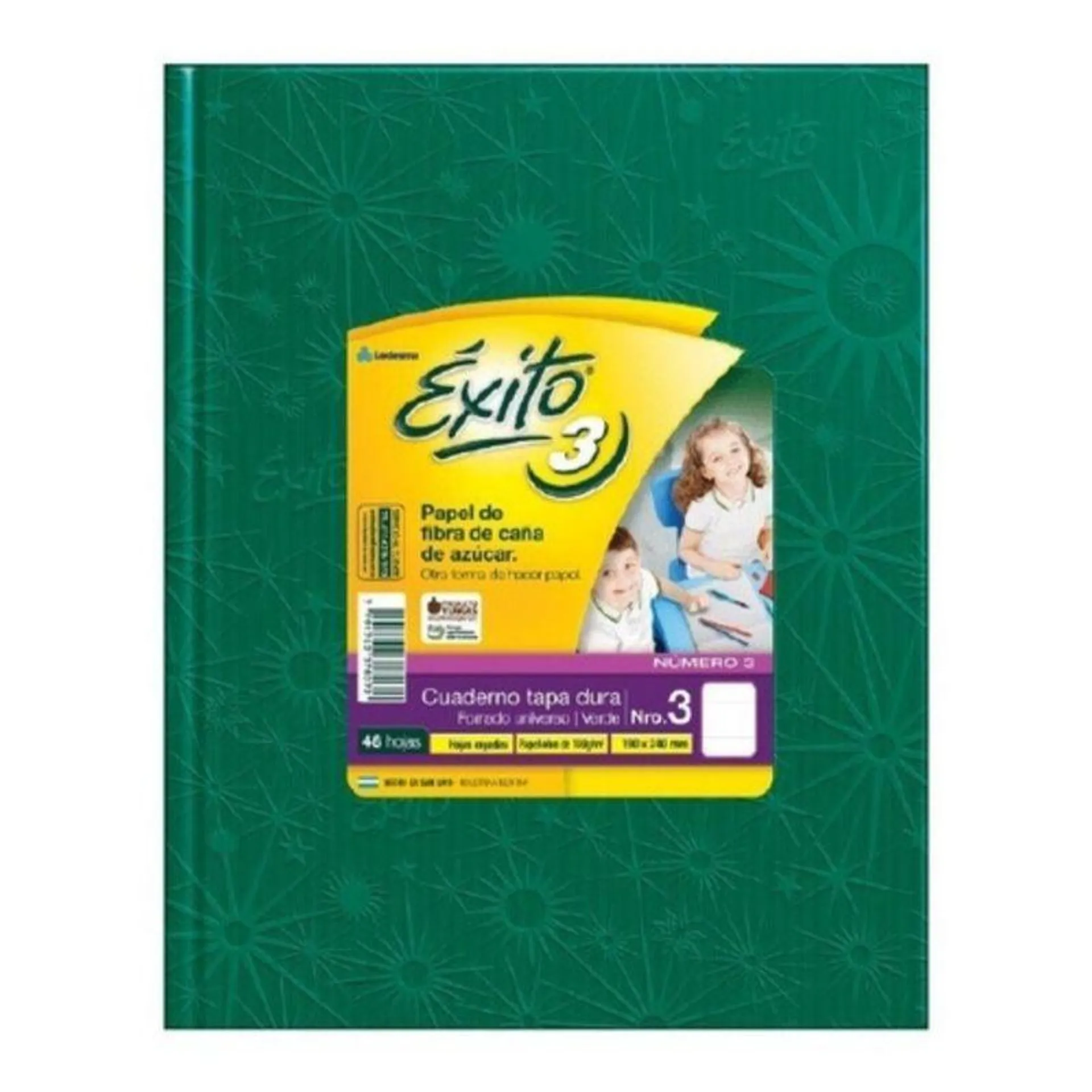 CUADERNO EXITO N3 UNIVERSO VERDE 48 HOJAS RAYADAS