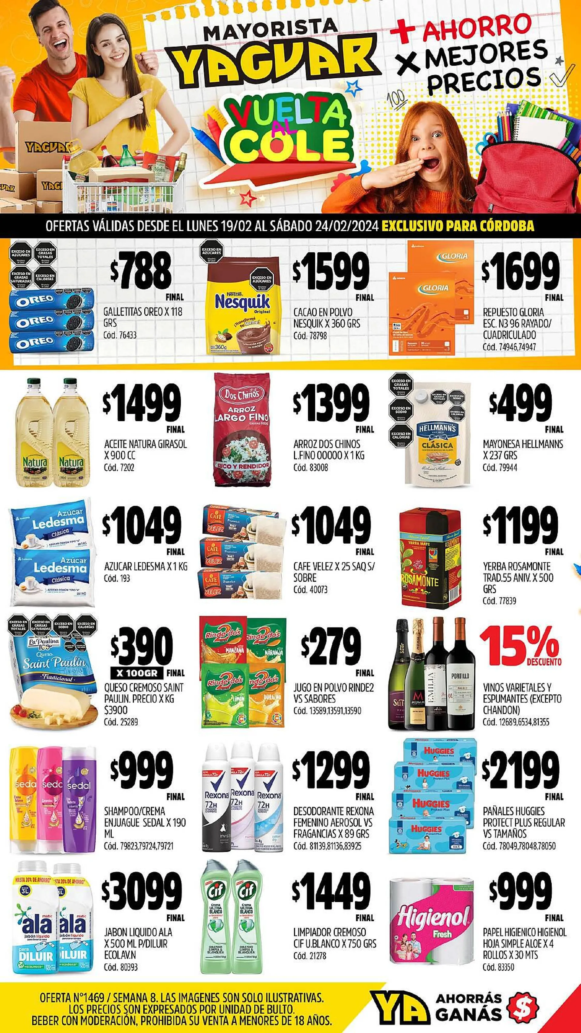 Ofertas de Catálogo Supermercados Yaguar 19 de febrero al 24 de febrero 2024 - Página  del catálogo
