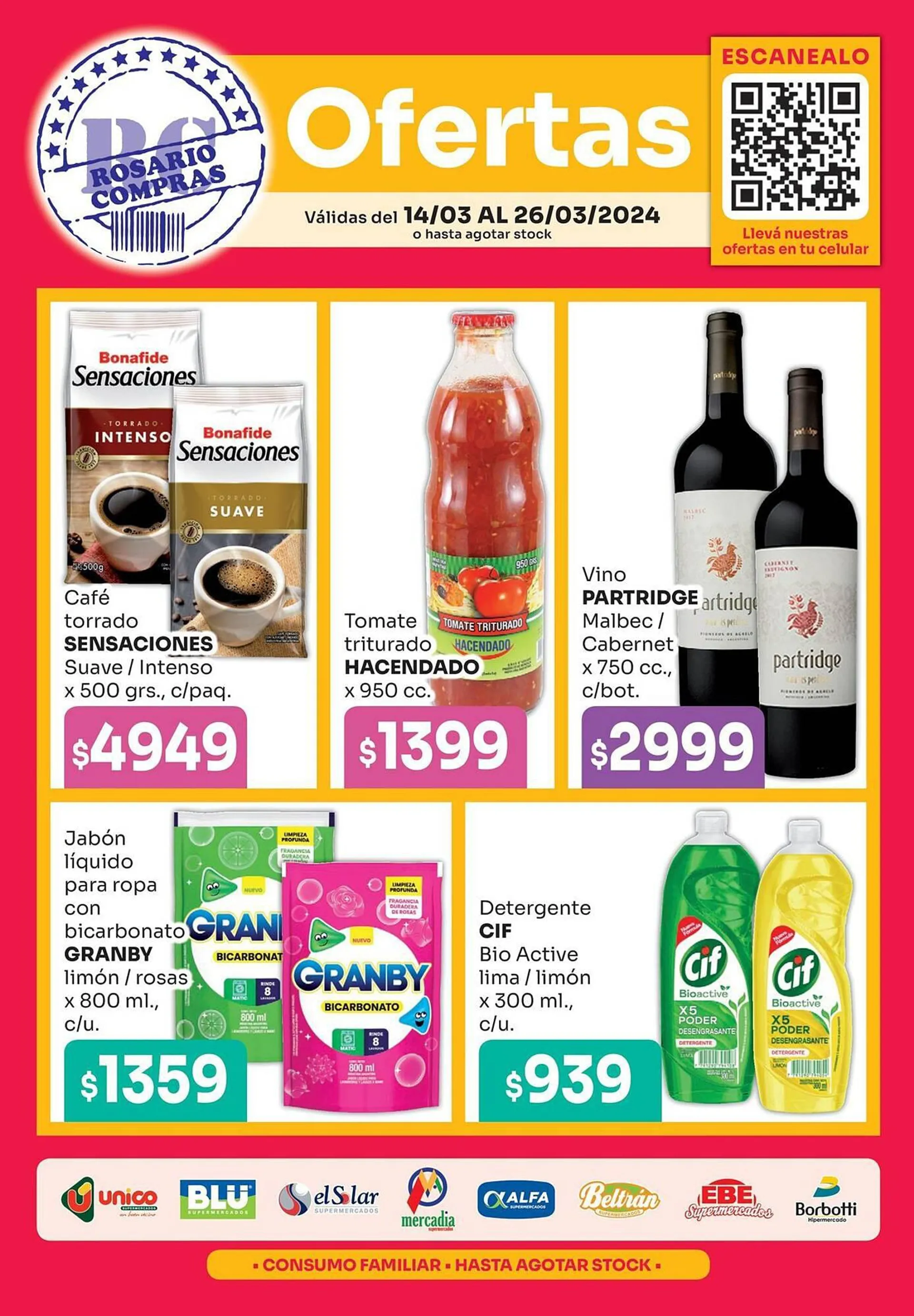 Ofertas de Catálogo Unico Supermercados 15 de marzo al 26 de marzo 2024 - Página 1 del catálogo