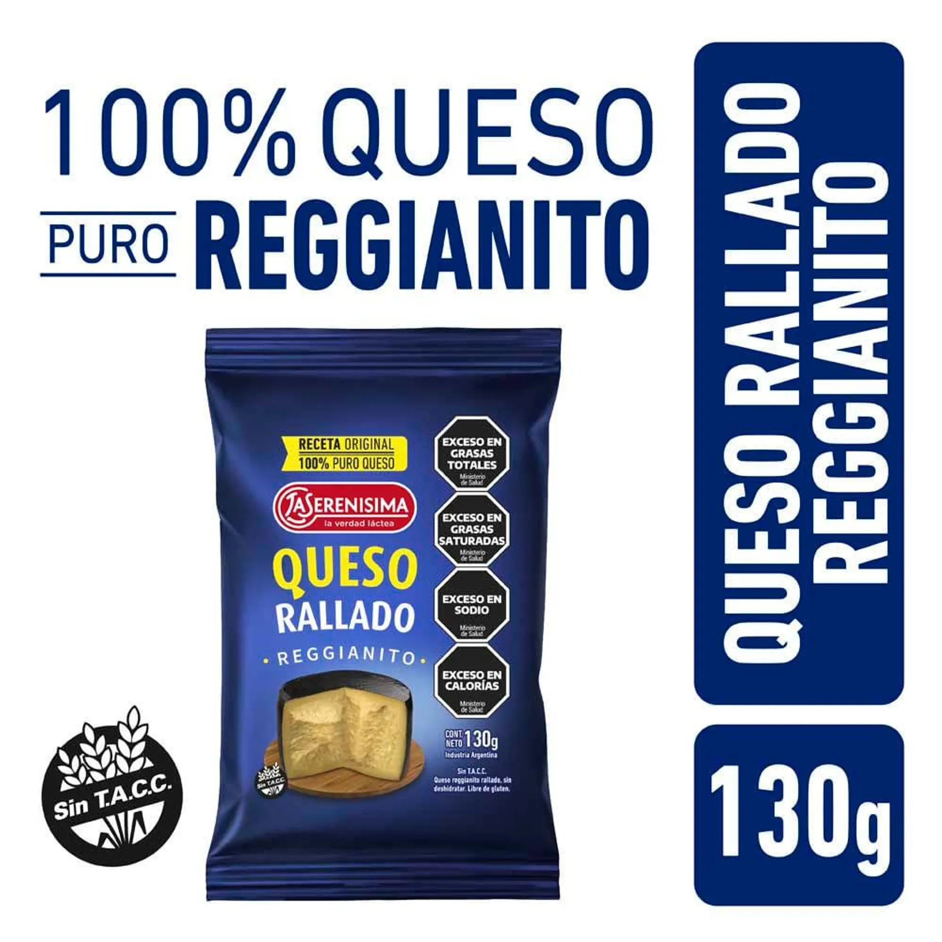 Queso Reggianito Rallado La Serenisima 130 Gr