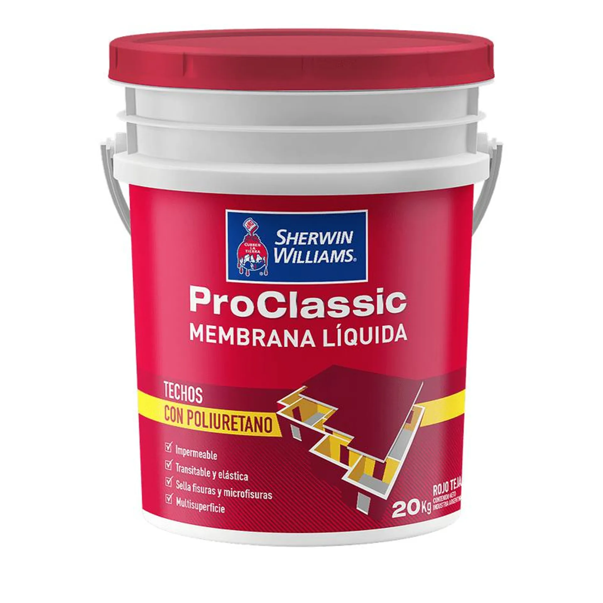 Membrana Liquida Proclassic Teja Sherwin Williams 20Kg