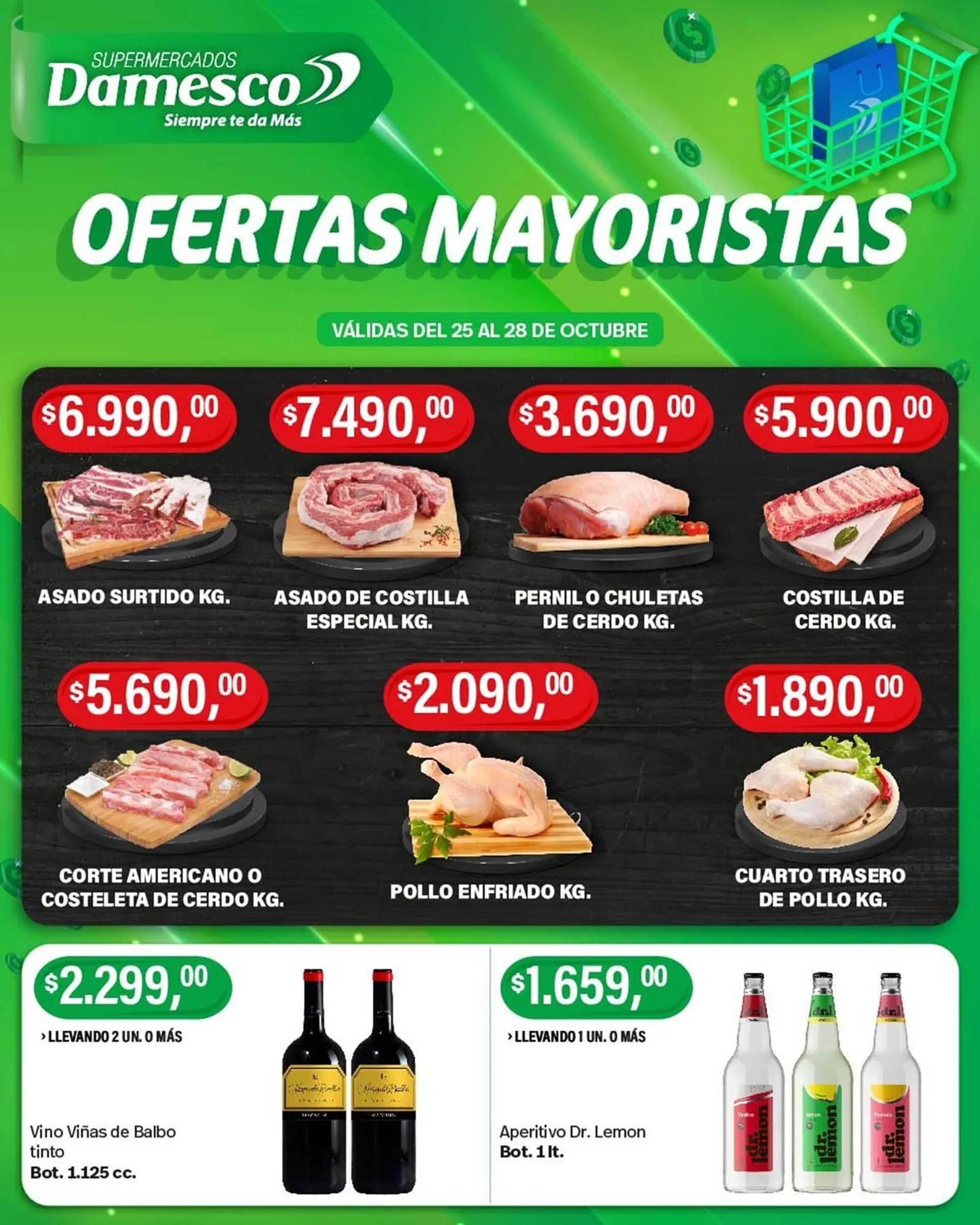 Ofertas de Catálogo Supermercados Damesco 26 de octubre al 9 de noviembre 2024 - Página 1 del catálogo