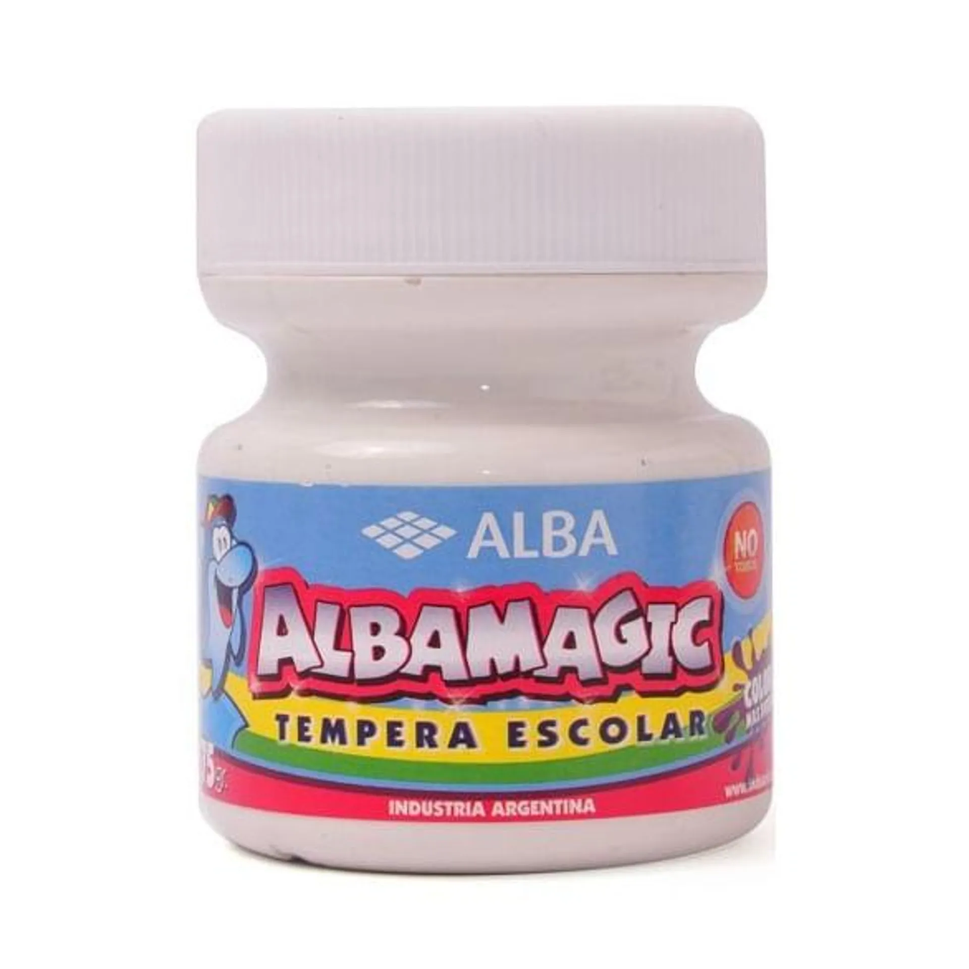 Tempera escolar blanca Albamagic 250 gr