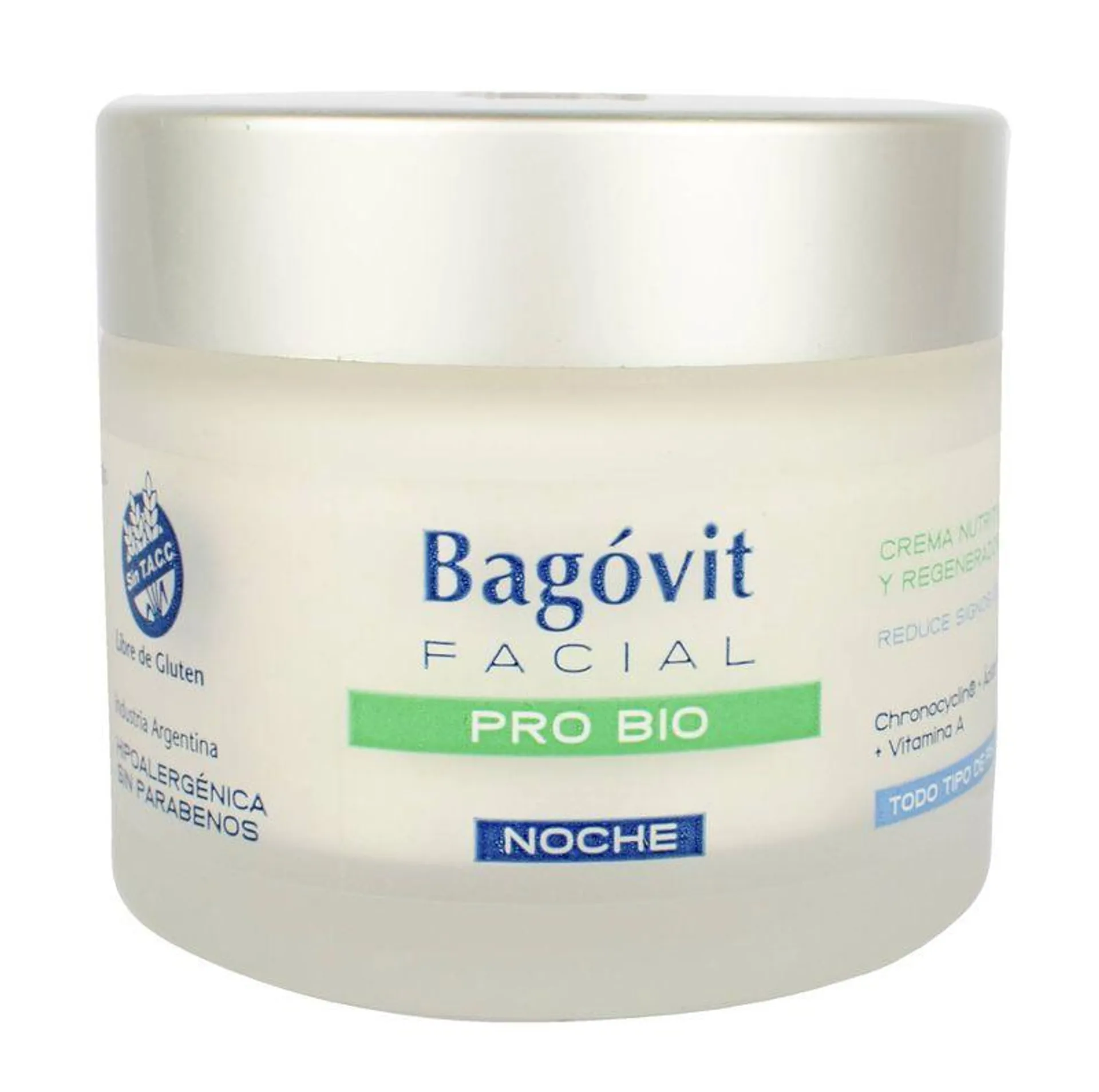 Crema Facial Bagóvit Pro Bio Revitaliz Noche 50g