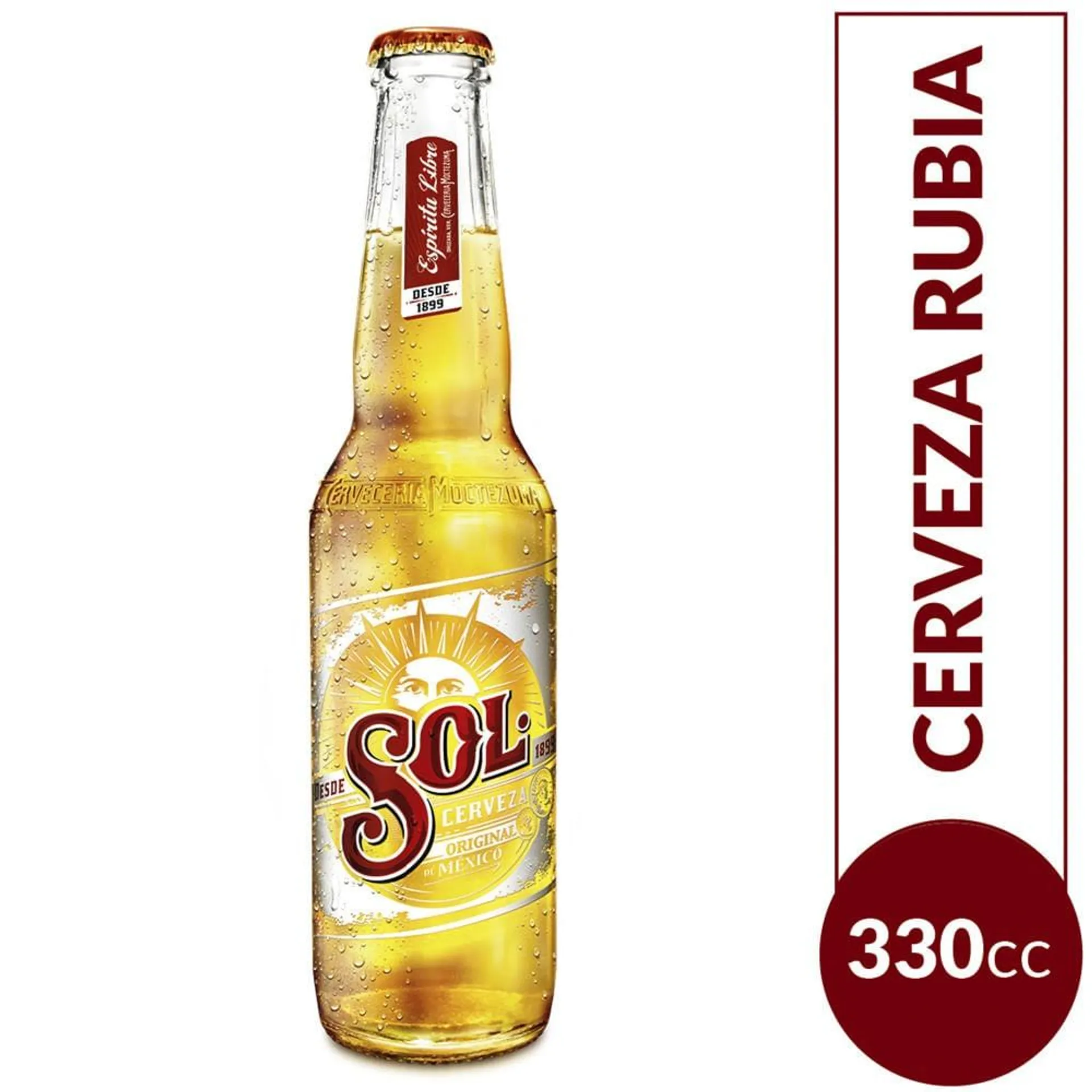 CERVEZA SOL LONG NECK 330X