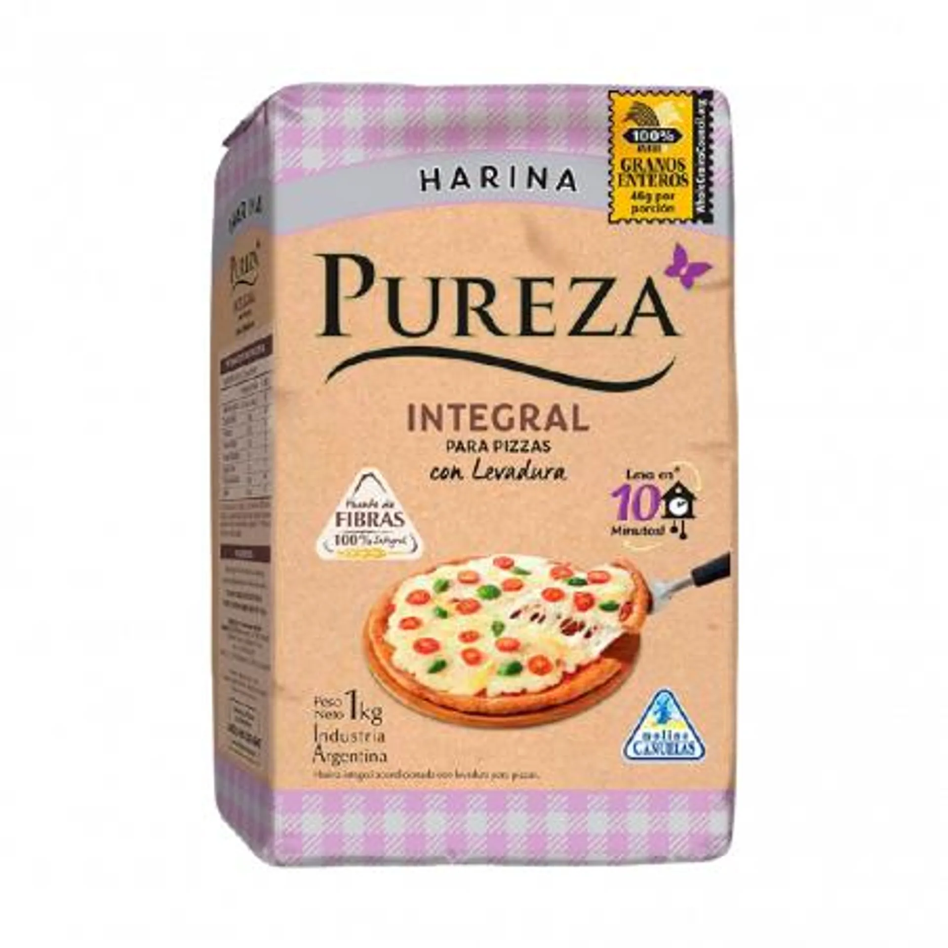 HARINA INTEGRAL PUREZA C/LEVAD.ESP.PIZ 1 KG