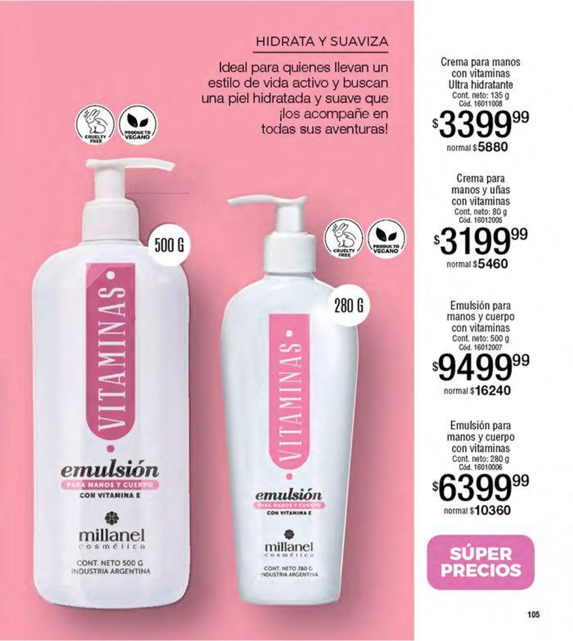 Ofertas de Catálogo Cosmeticos Millanel C8/24 5 de julio al 28 de julio 2024 - Página 105 del catálogo