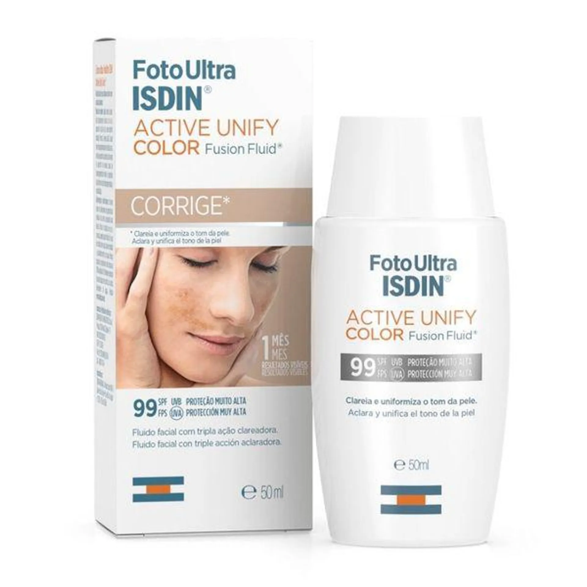 Fotoprotector Isdin Ultra Active Unify Color Fps 99 x 50 ml
