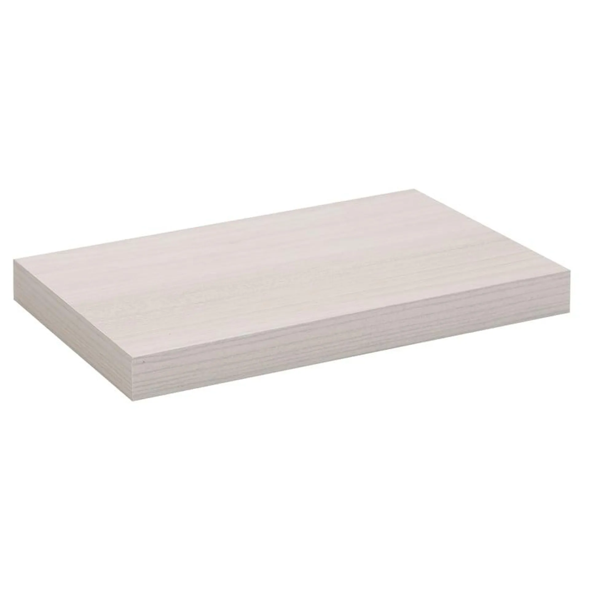 Estante de melamina flotante roble blanco 40 x 25 cm