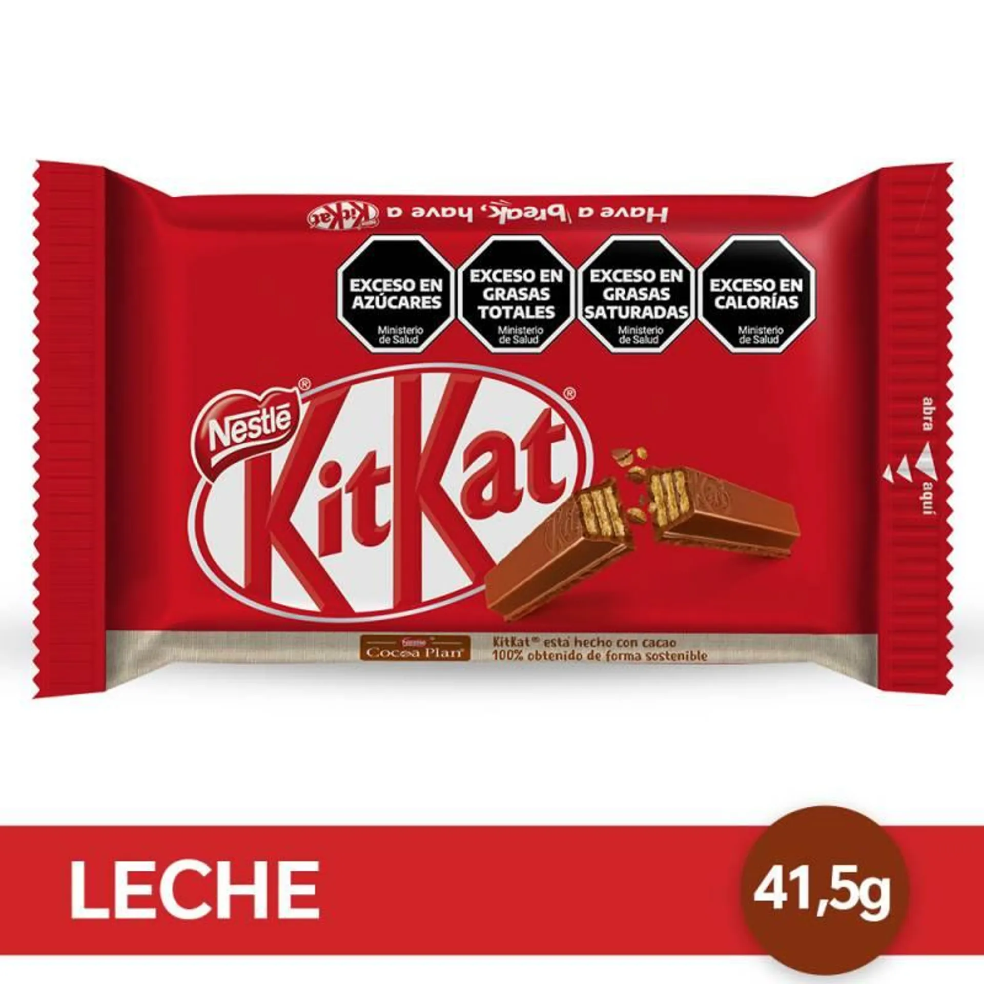 Chocolate con Leche Kit Kat 4 Fingers x 41,5 g.