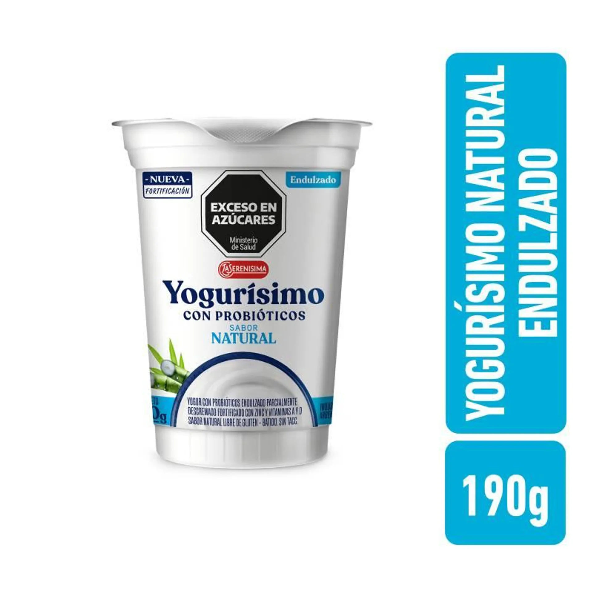 Yogur Natural endulzado Yogurisimo 190g