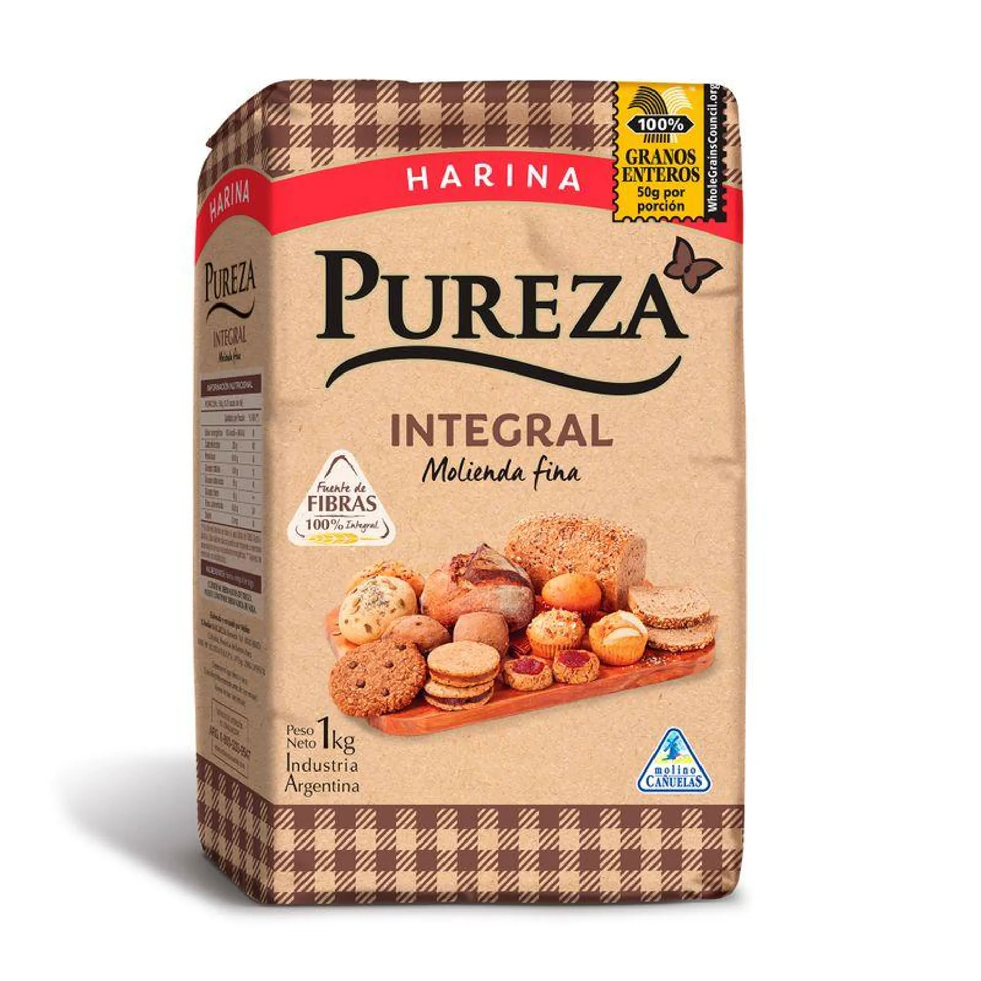 Harina integral Pureza 1 kg.