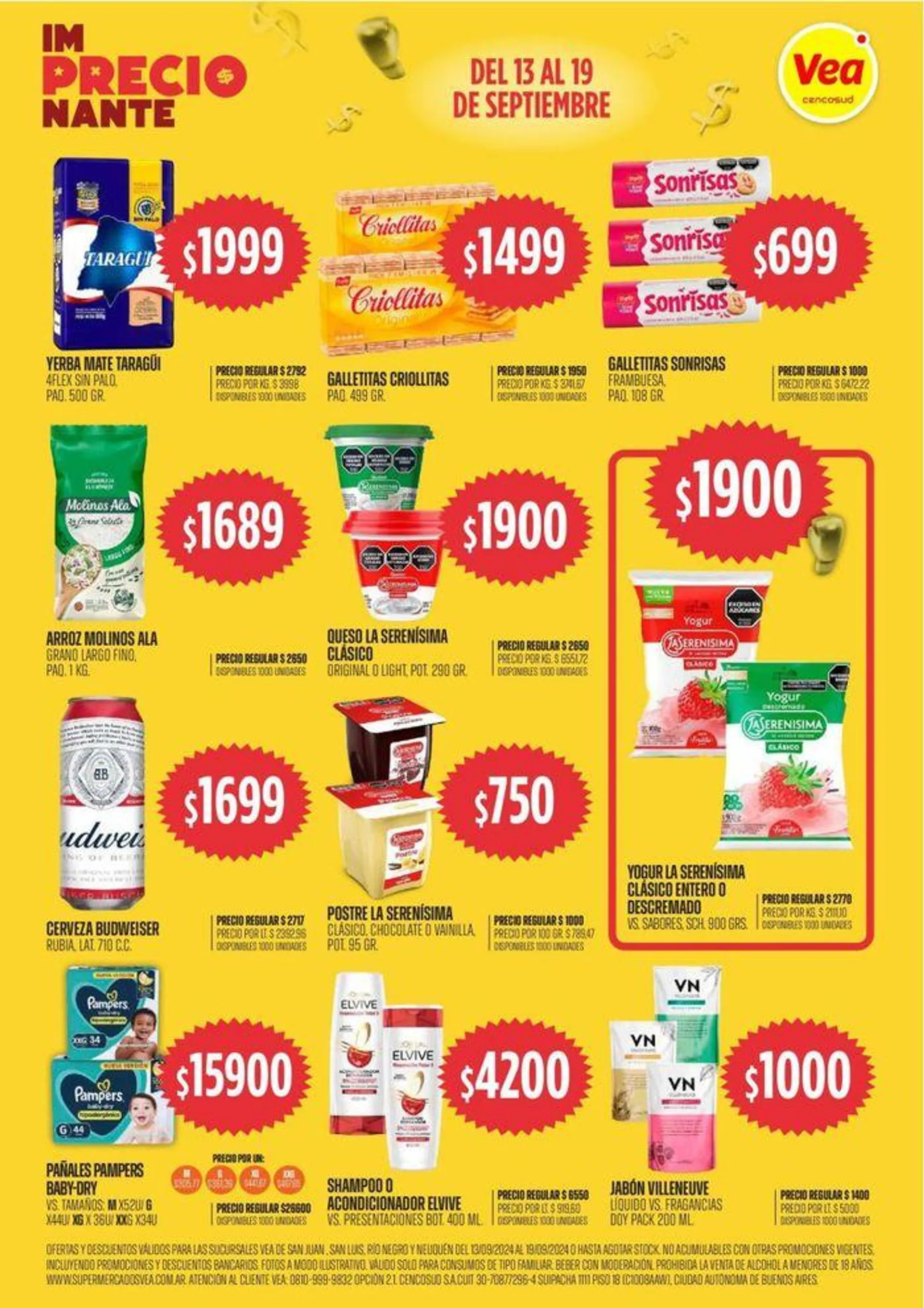 Ofertas de Supermercados Vea Im-Precio-Nante 1 de agosto al 19 de septiembre 2024 - Página 2 del catálogo