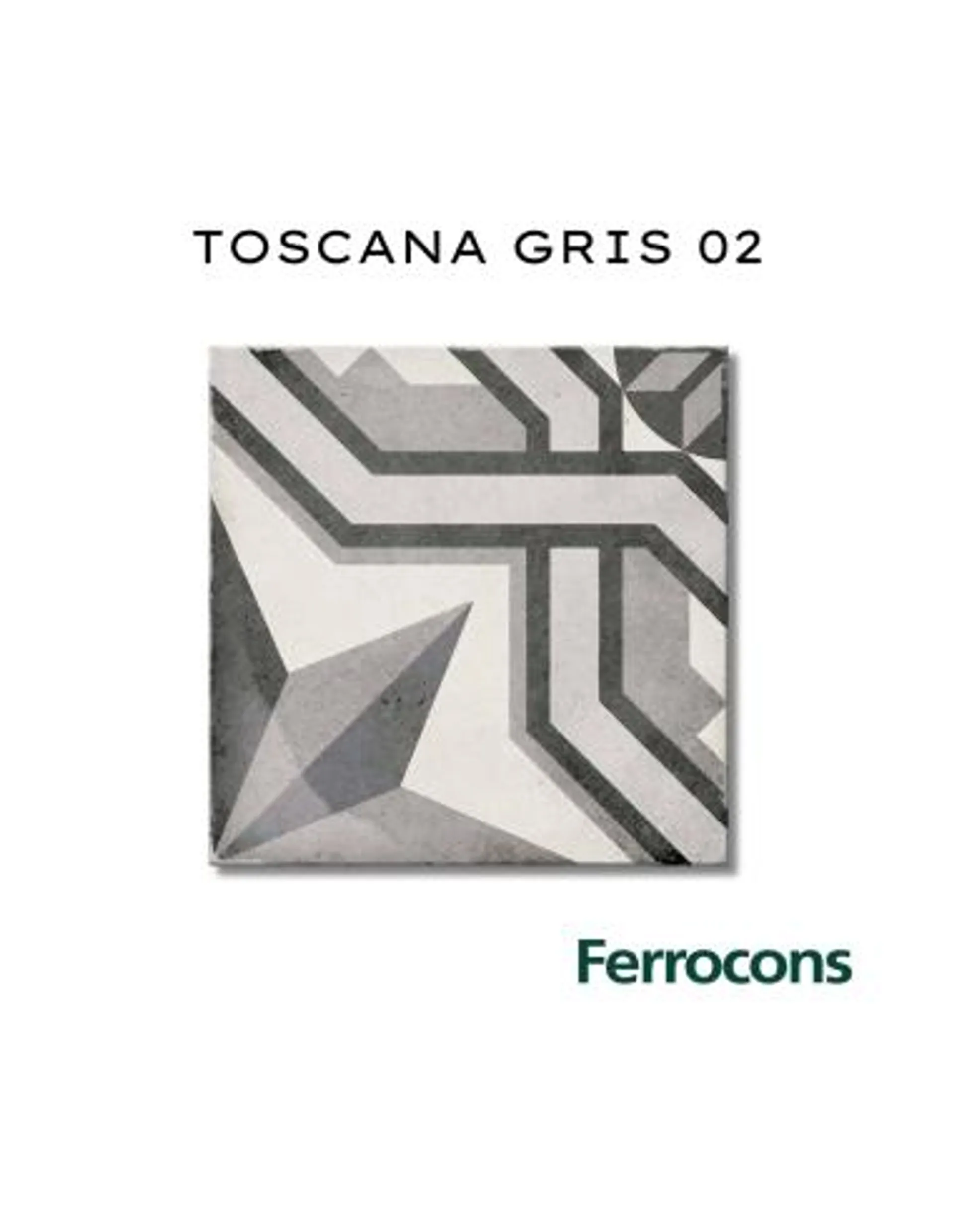 COLORES SOLIDOS DECORADO TOSCANA GRIS 02S PISO-PARED 20X20