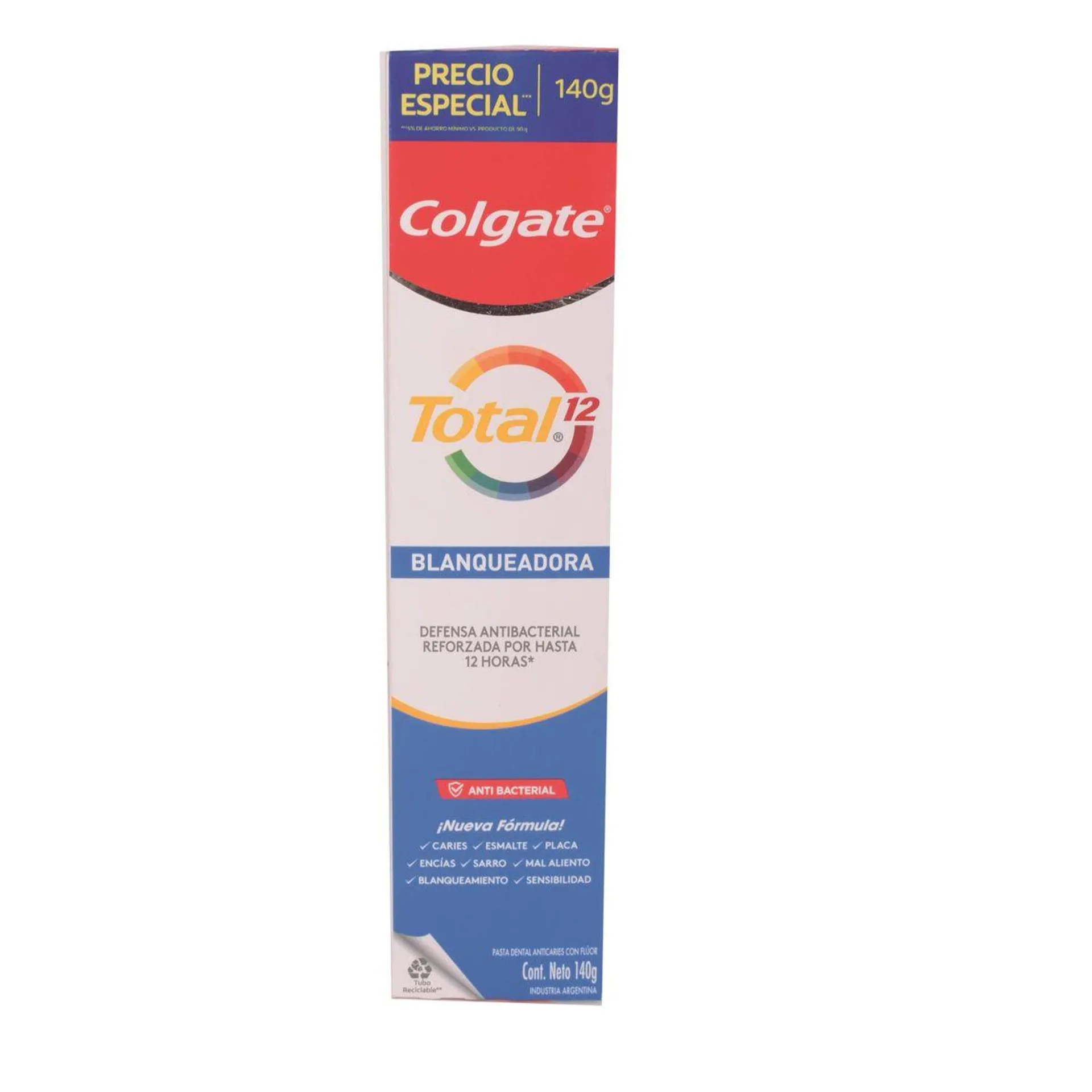 Crema Dental Colgate T12 Blanqueadora 140g