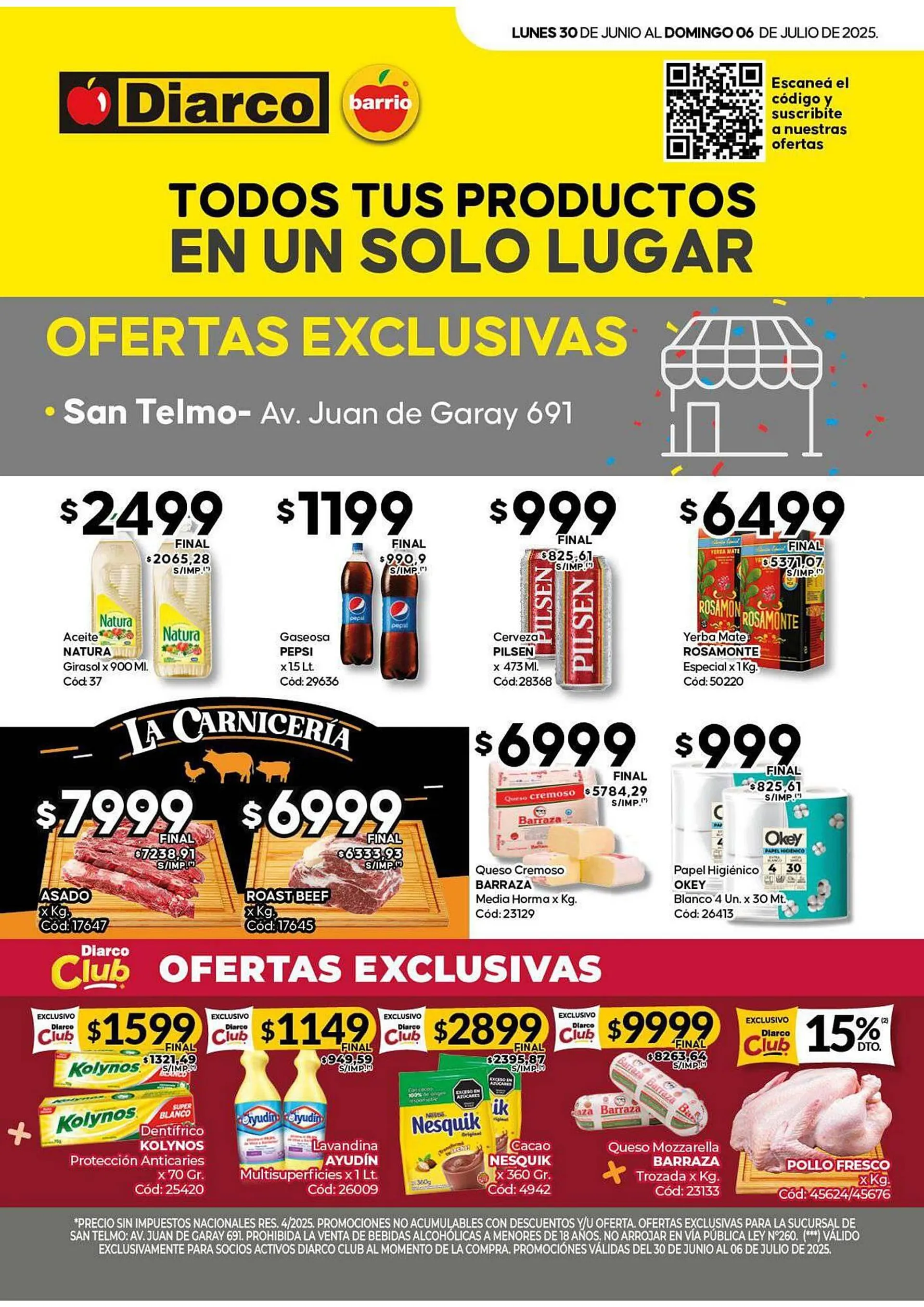 Ofertas de Catálogo Diarco 30 de junio al 6 de julio 2025 - Página 1 del catálogo