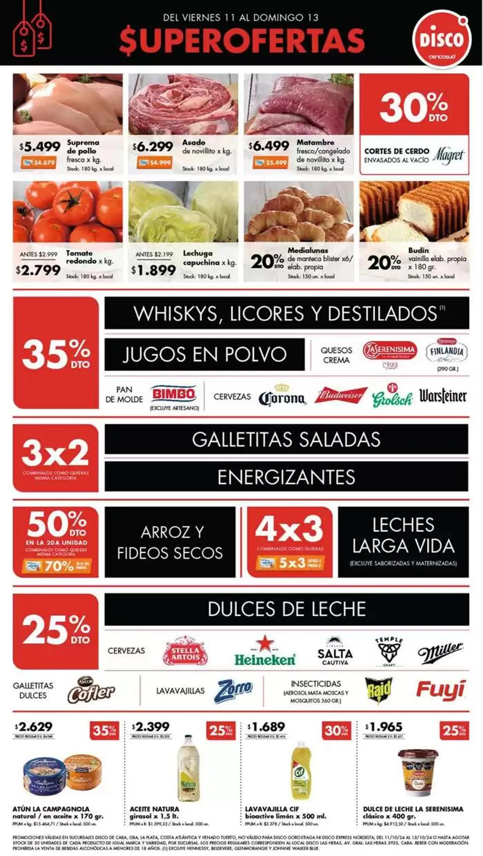 Ofertas de SUPEROFERTAS 11 de octubre al 13 de octubre 2024 - Página 1 del catálogo