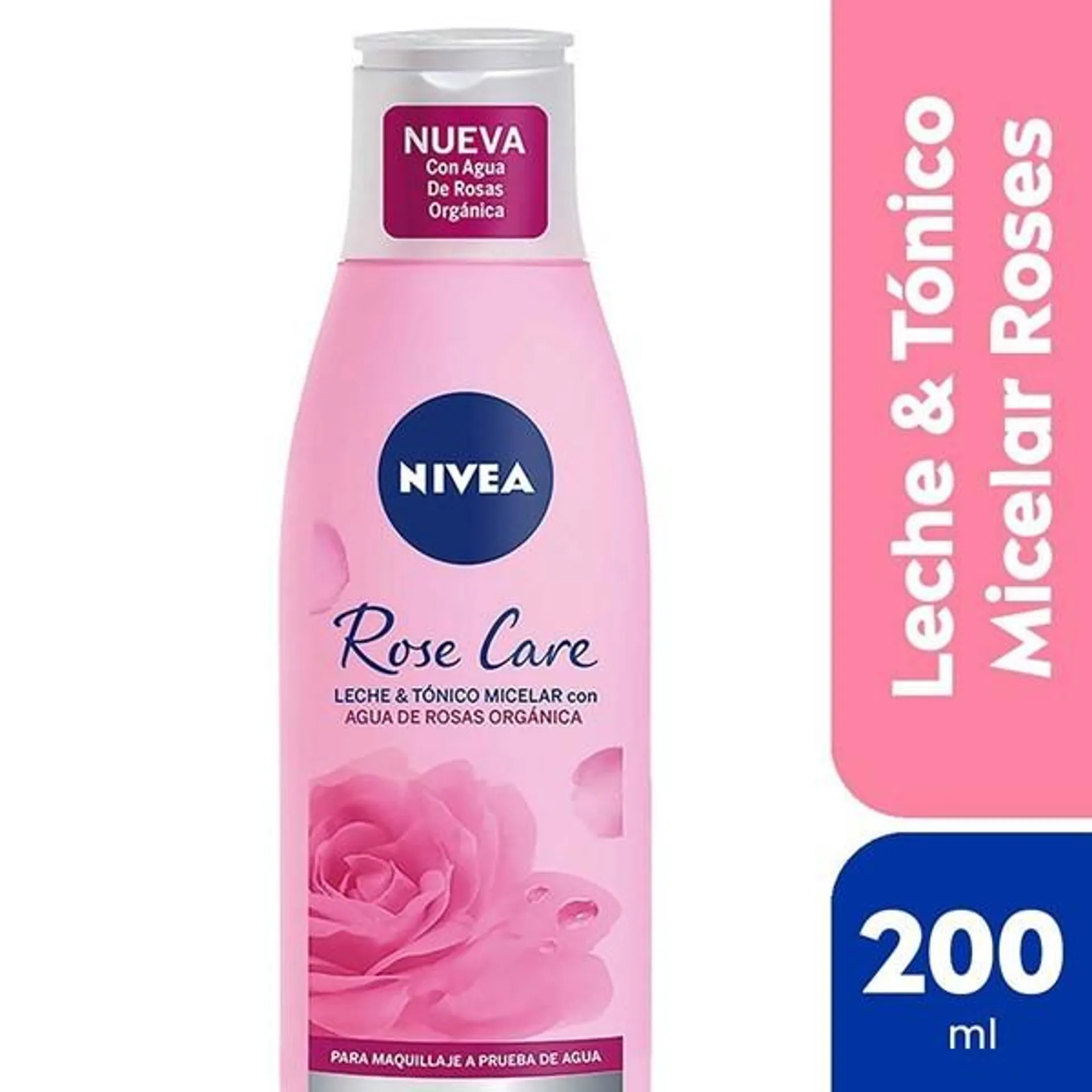 Nivea Leche Y Tónico Micelar 2 en 1 Rose Care Para Todo Tipo de Piel 200 ml