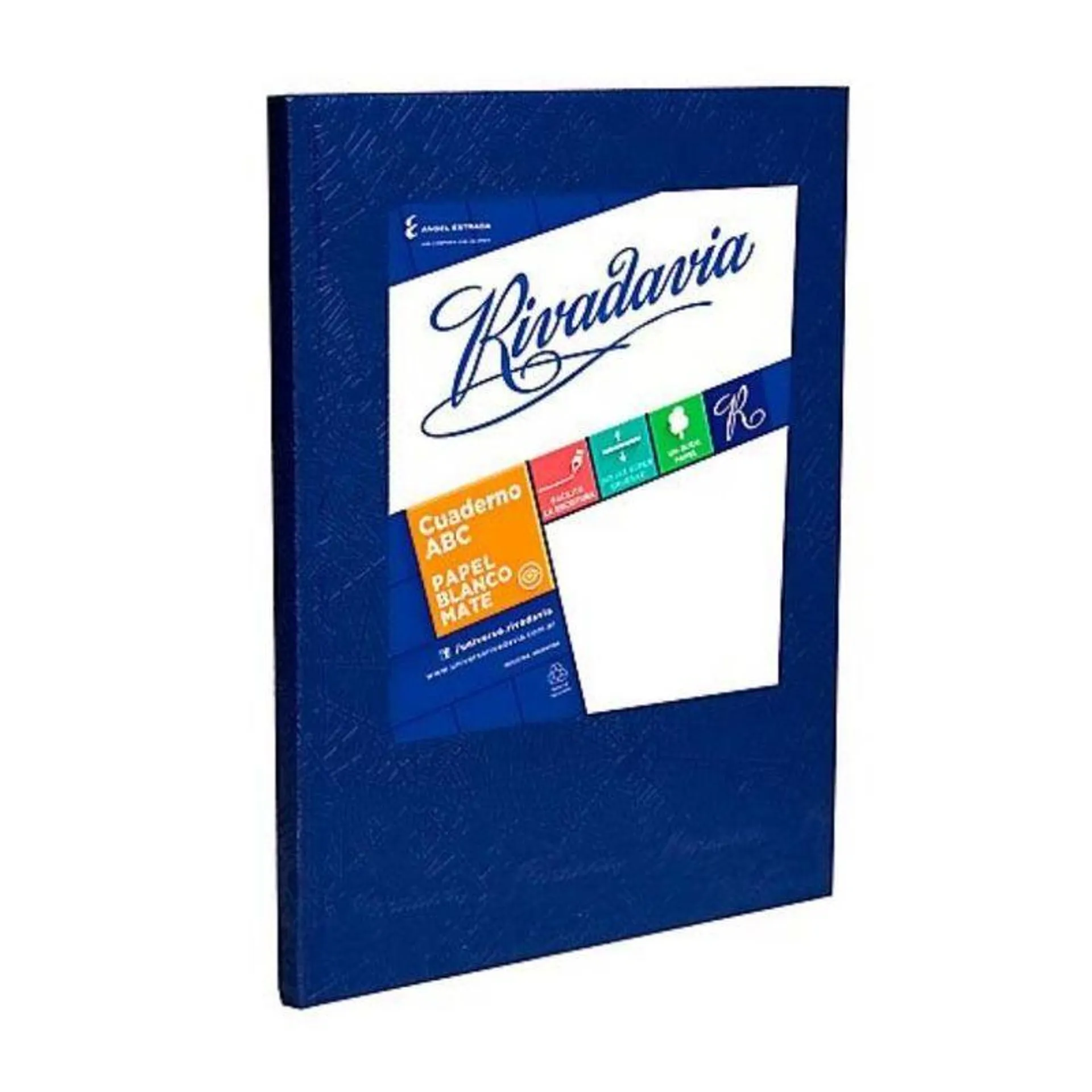 CUADERNO RIVADAVIA RAYADO AZUL TAPAS DURAS X 50 HOJAS